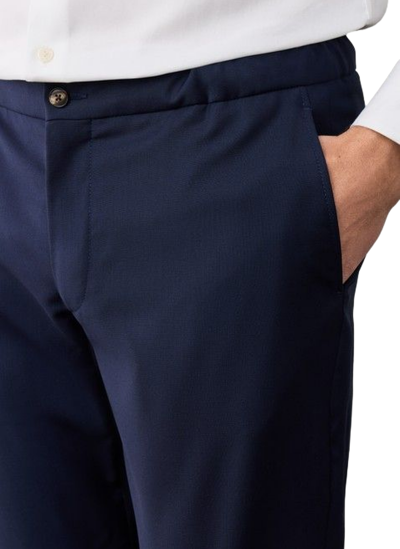 Slim-fit wool suit trousers HACKETT Blue