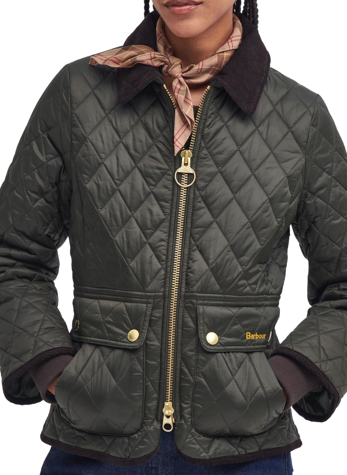 Fitted Beadnell Quilted Jacket BARBOUR Khaki
