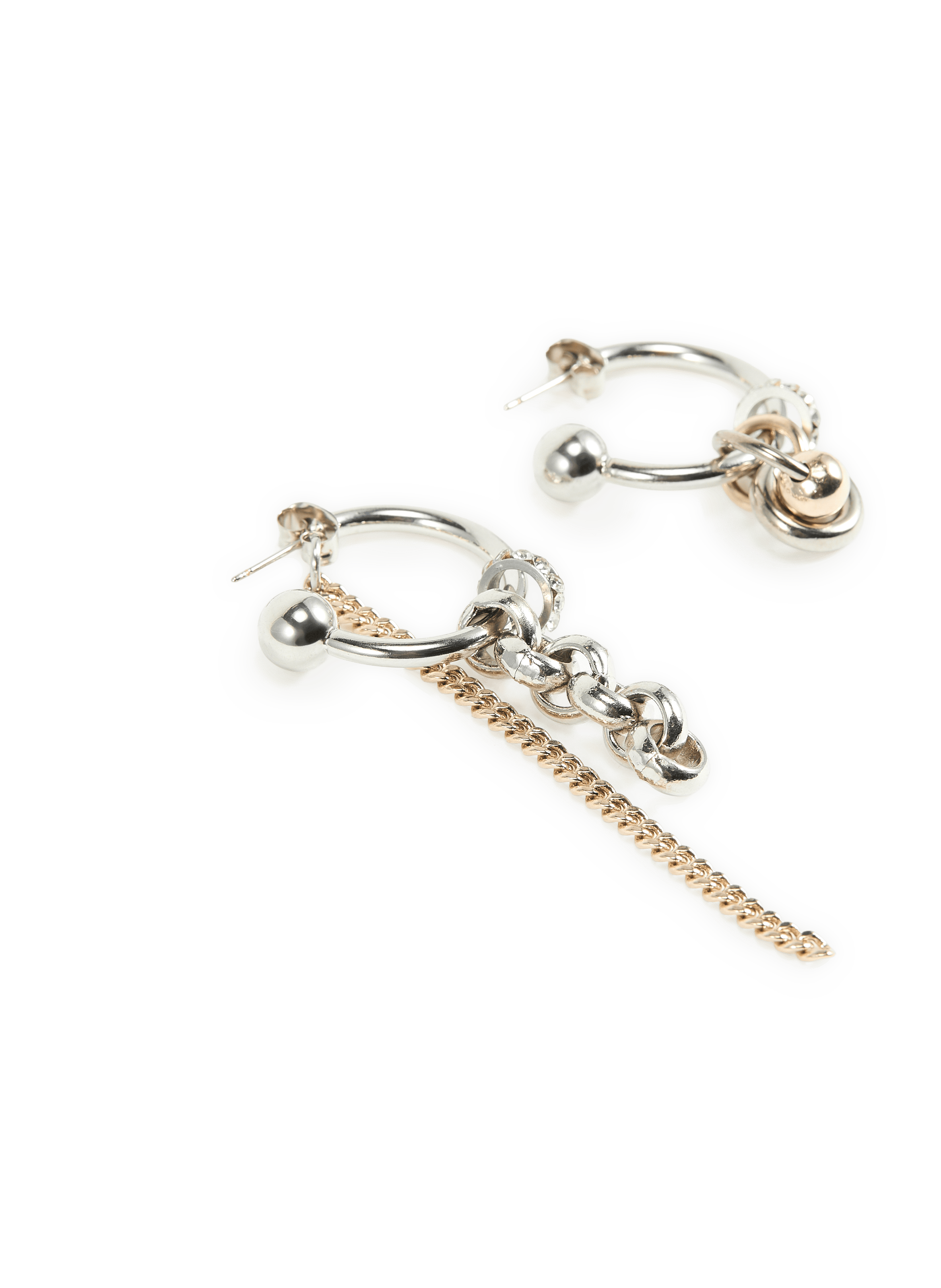 Ohrring-Ringe JUSTINE CLENQUET Silber