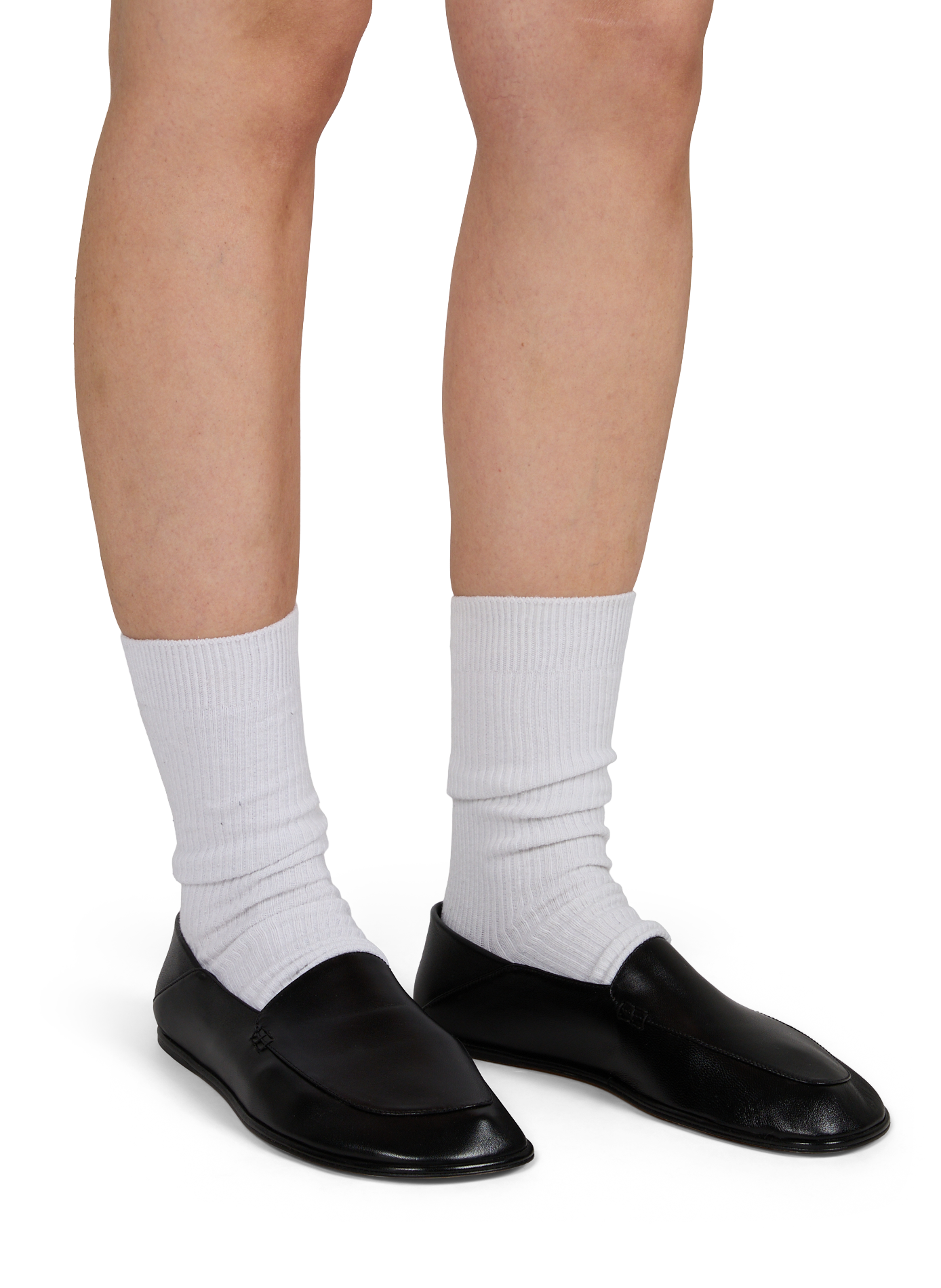 Leder-Mokassins CALVIN KLEIN COLLECTION Schwarz