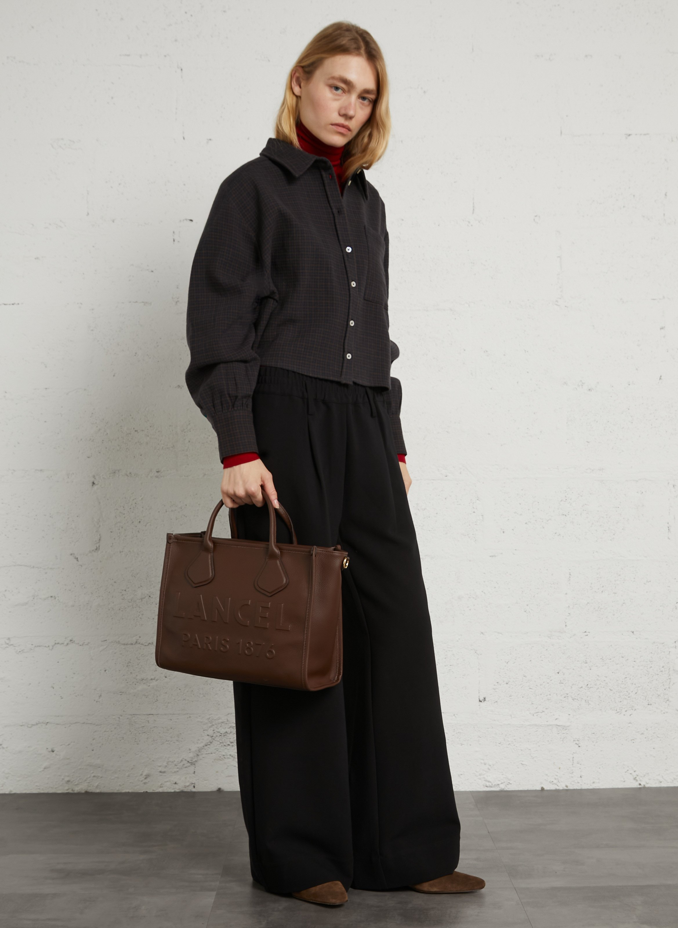 Bottines en cuir velours mika ANTHOLOGY Marron