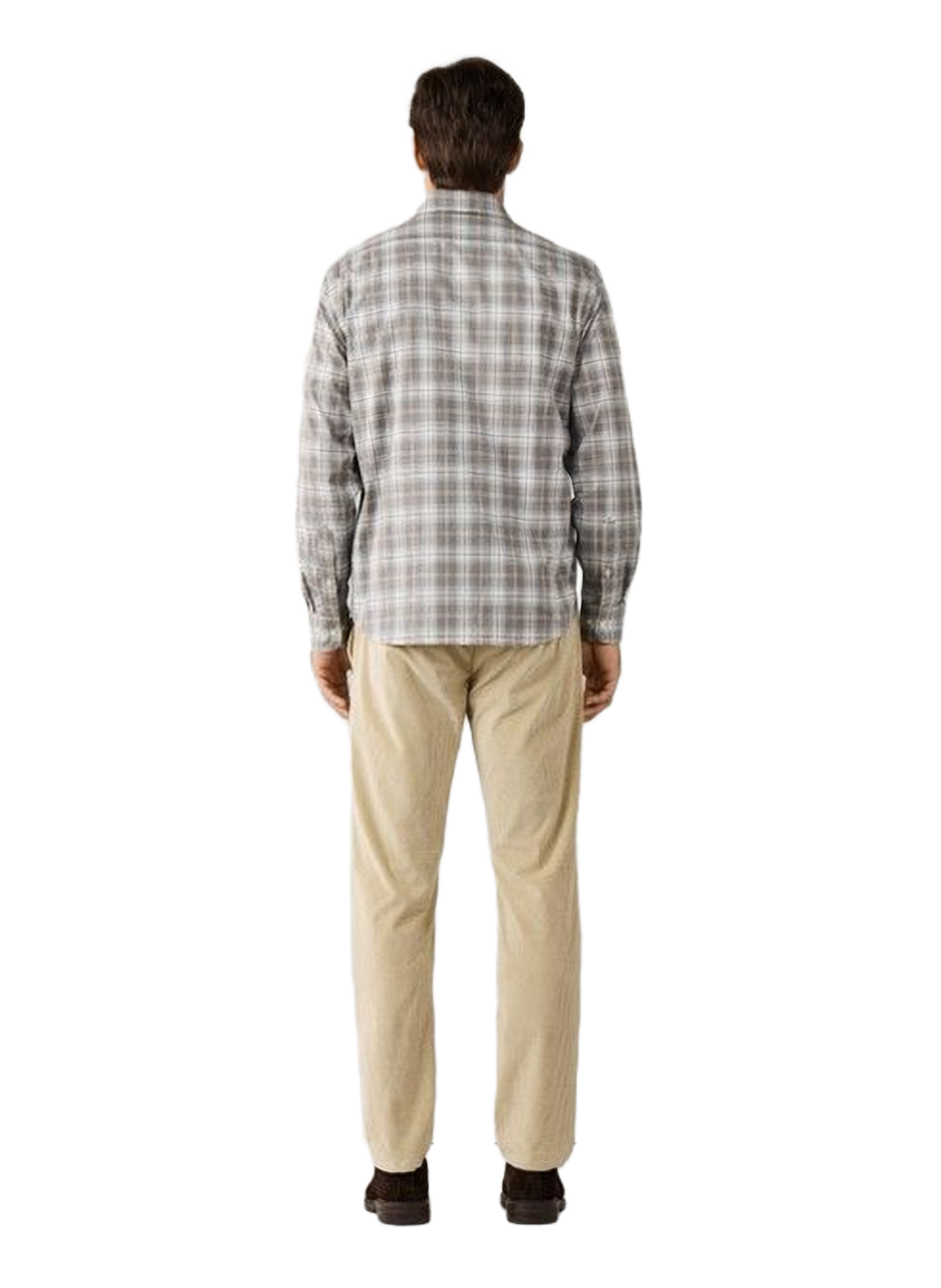 Classic checkered cotton shirt FACONNABLE Brown