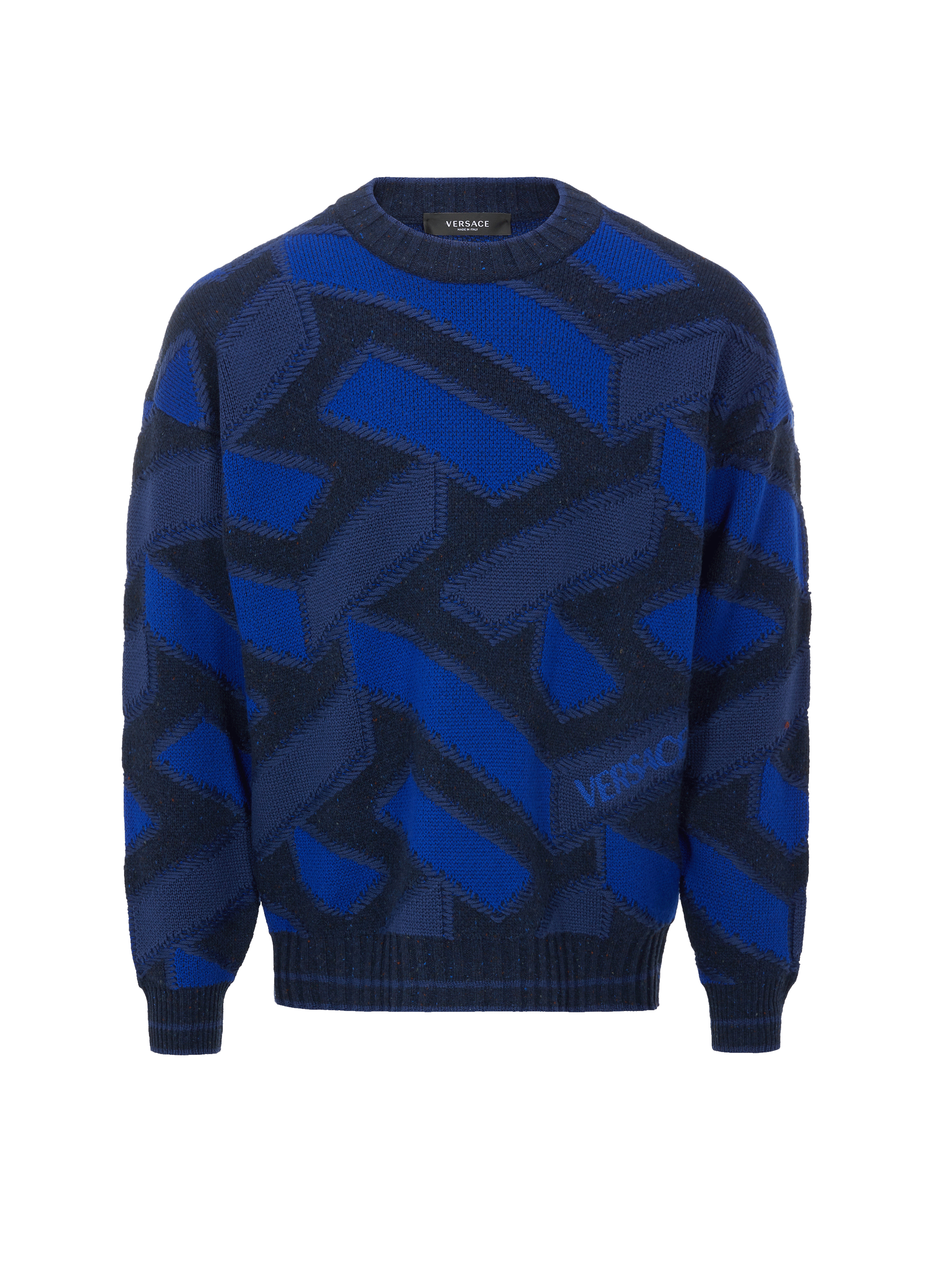 Pull graphique en laine vierge