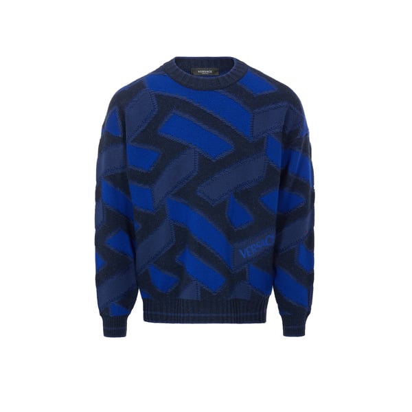 Pull graphique en laine vierge