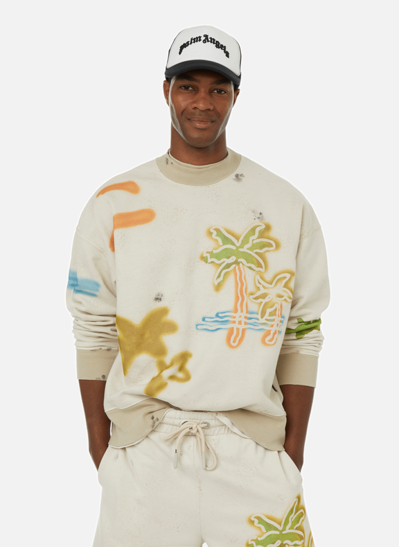 PALM ANGELS Sweatshirt en coton  Multicolore
