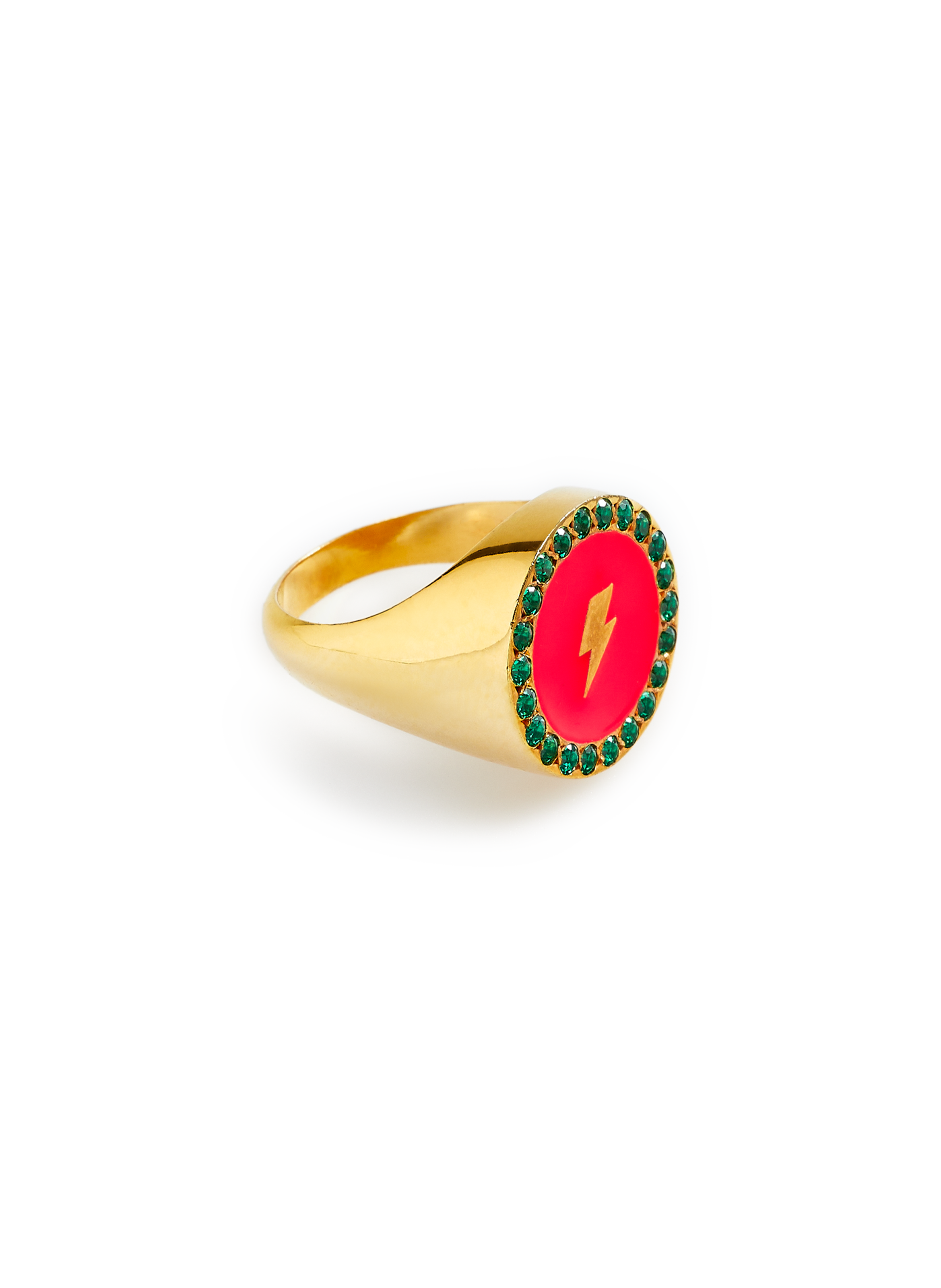 Bague plate  EYE M - ILEANA MAKRI Rose