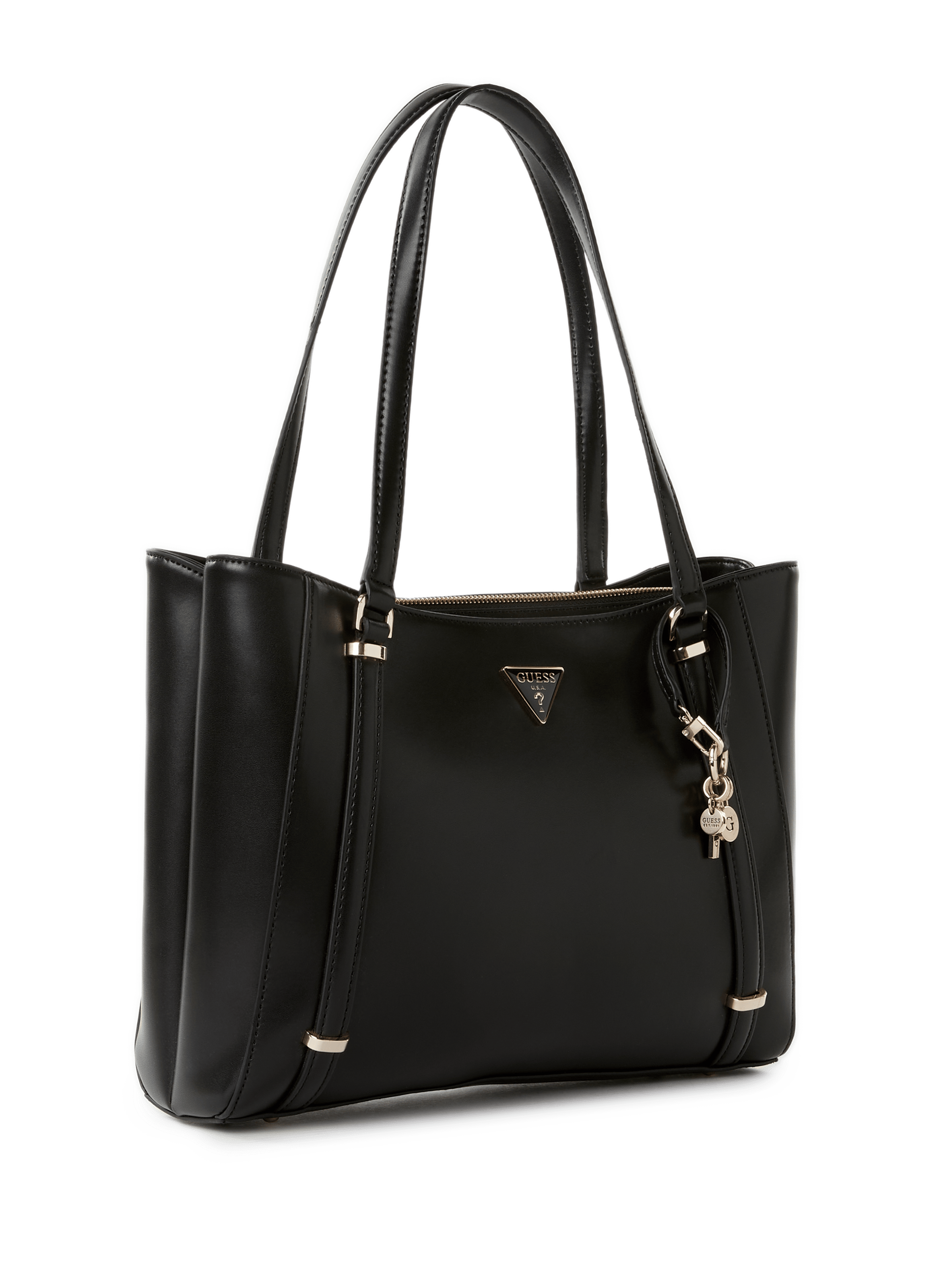 FLORAL QUILTED BAG GUESS Black