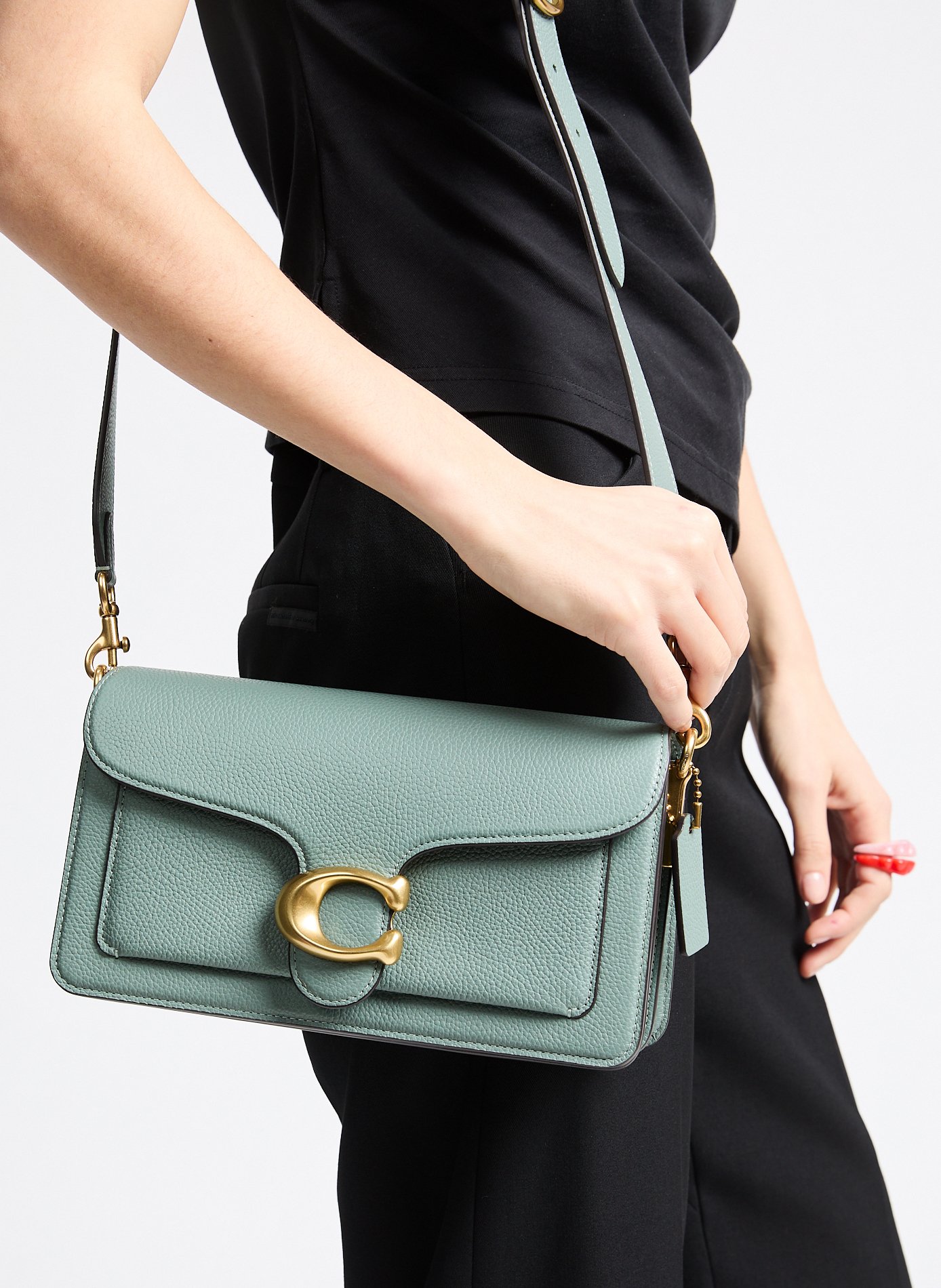 Tabby grained leather bag COACH