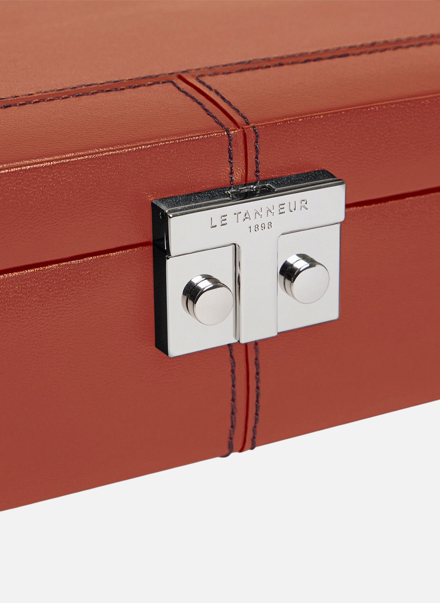 Coffret 8 montres fermoir t en cuir LE TANNEUR Marron