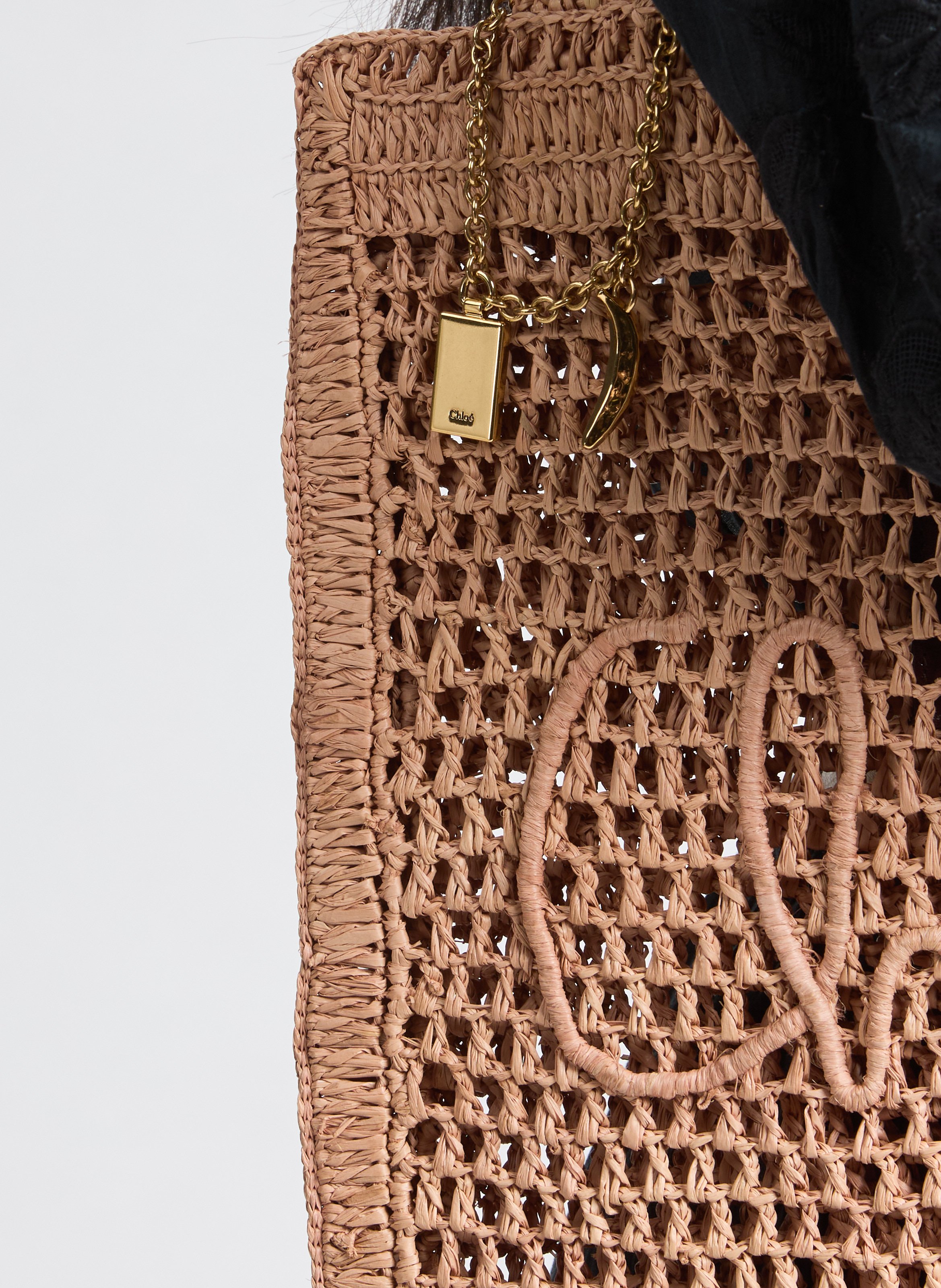 Woven tote bag CHLOÉ Beige