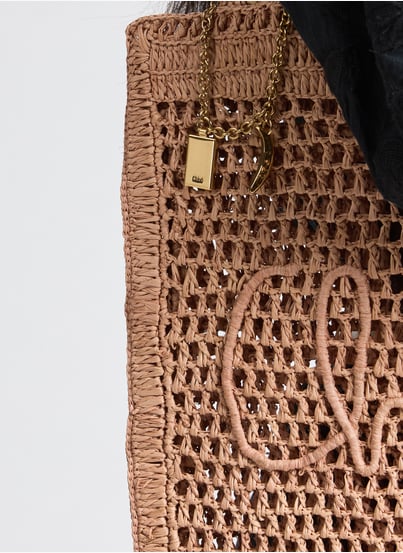 Sac cabas tressé