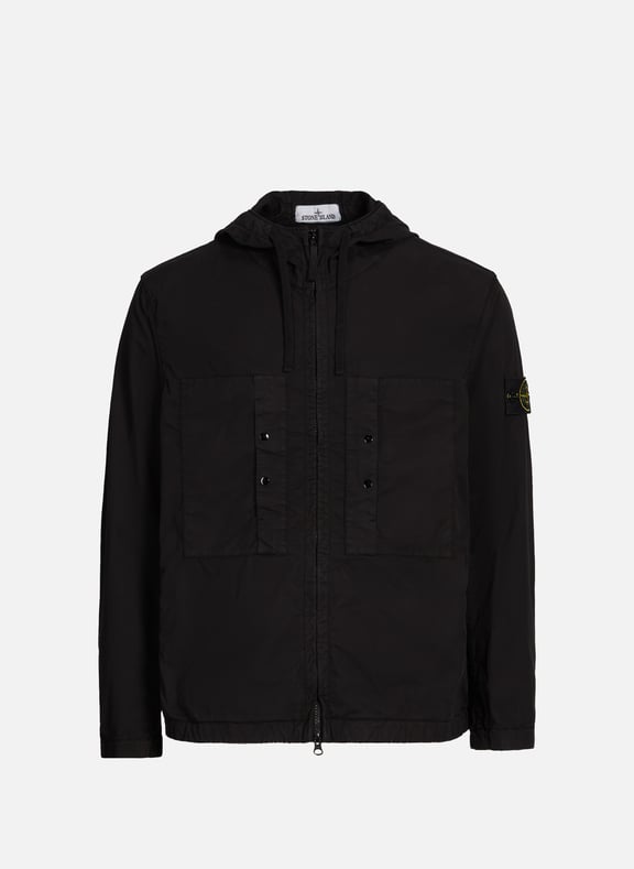 Cotton-blend hoodie Black by STONE ISLAND STONE ISLAND Cotton-blend hoodie Black