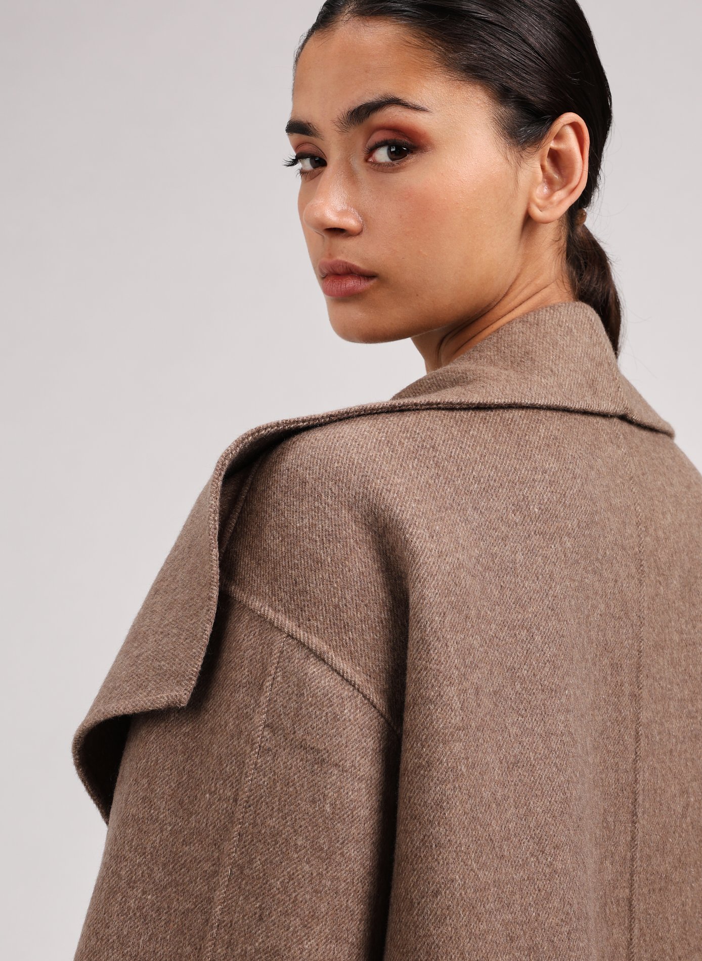 Signature Wool Blend Coat TOTEME Brown