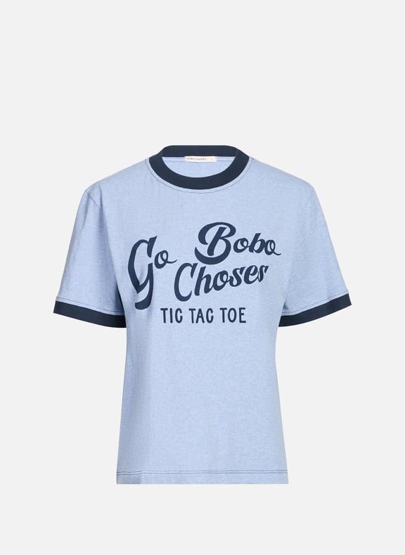 Biker-style cotton t-shirt Blue by BOBO CHOSES BOBO CHOSES Biker-style cotton t-shirt Blue