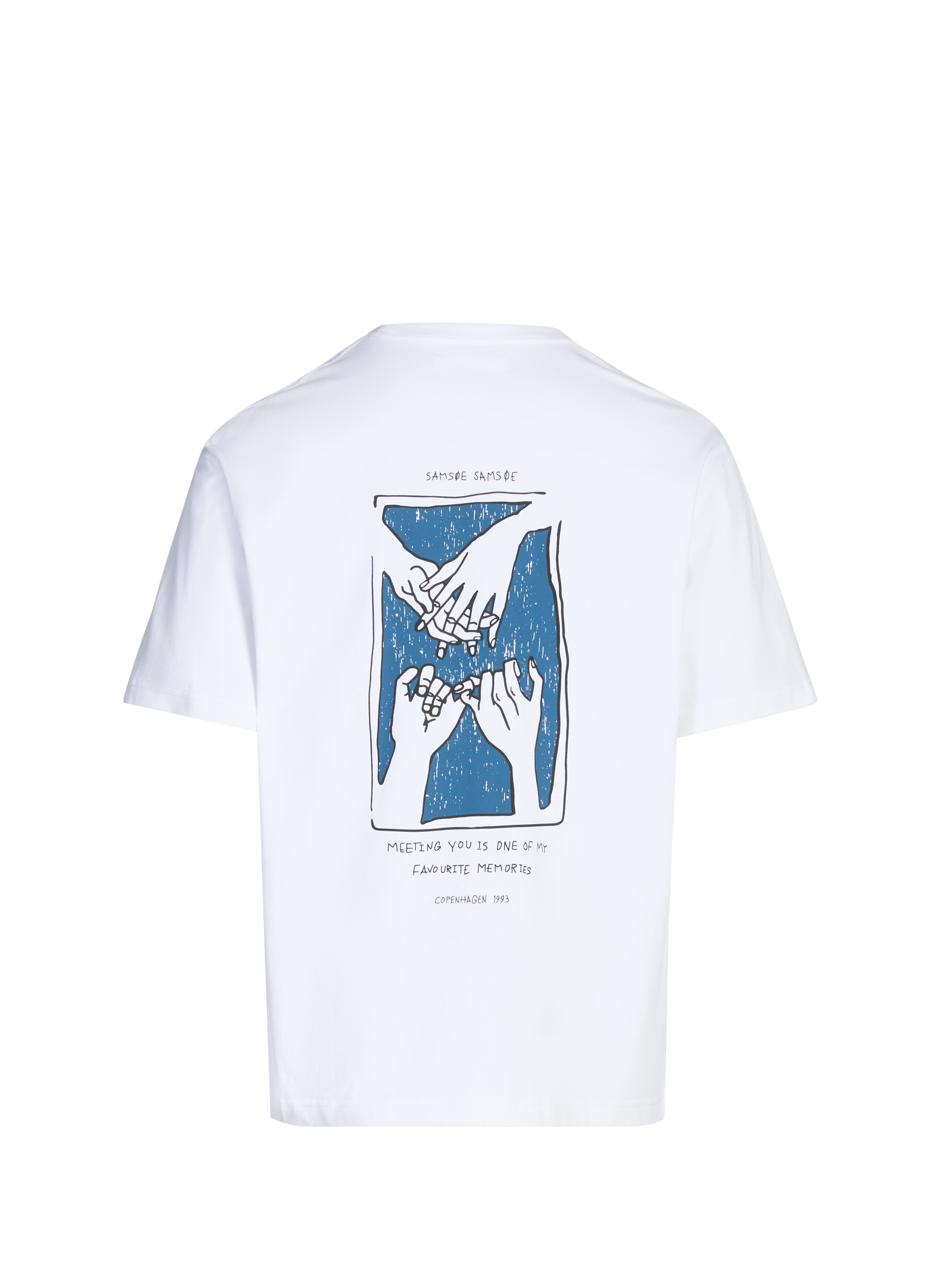 T-shirt imprimé en coton SAMSOE SAMSOE Blanc