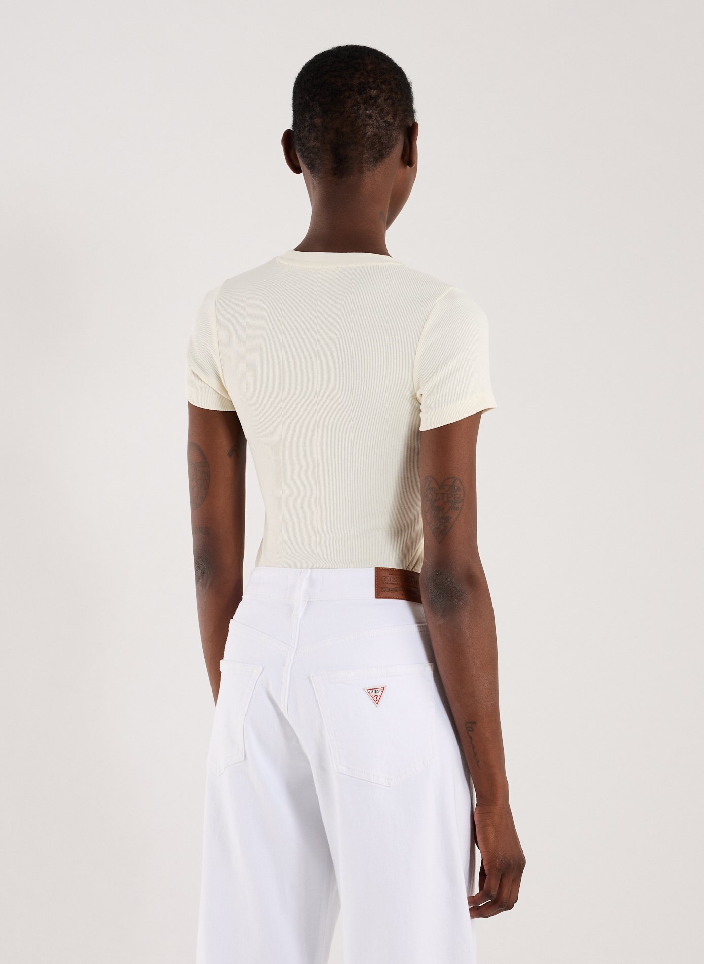 Classic Cotton T-Shirt GUESS Beige