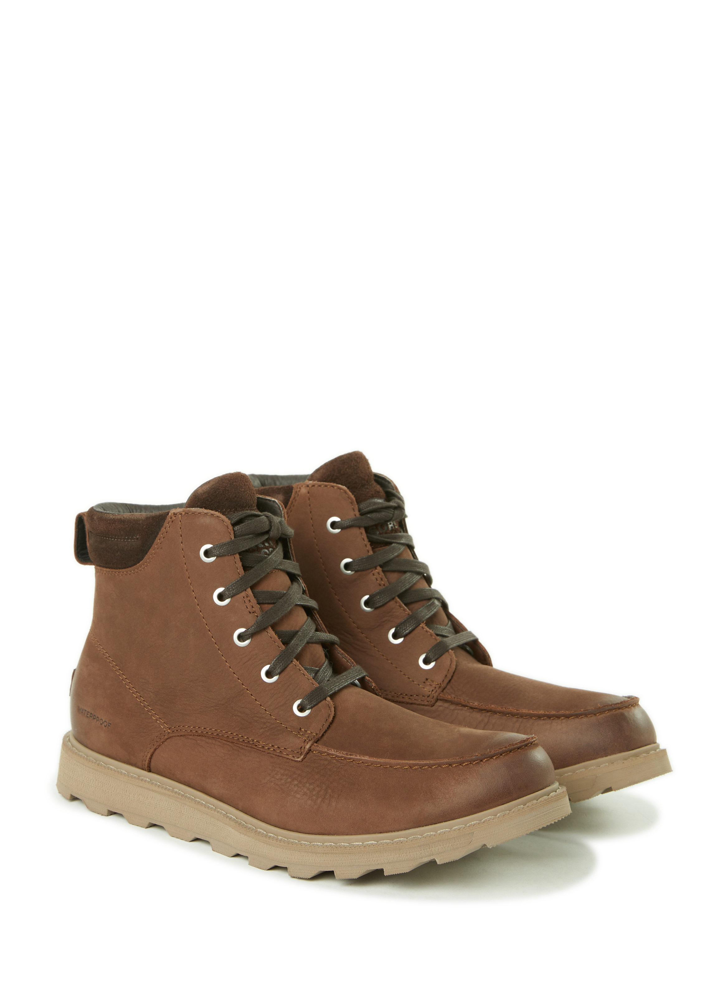 Two-material ankle boots SOREL Brown