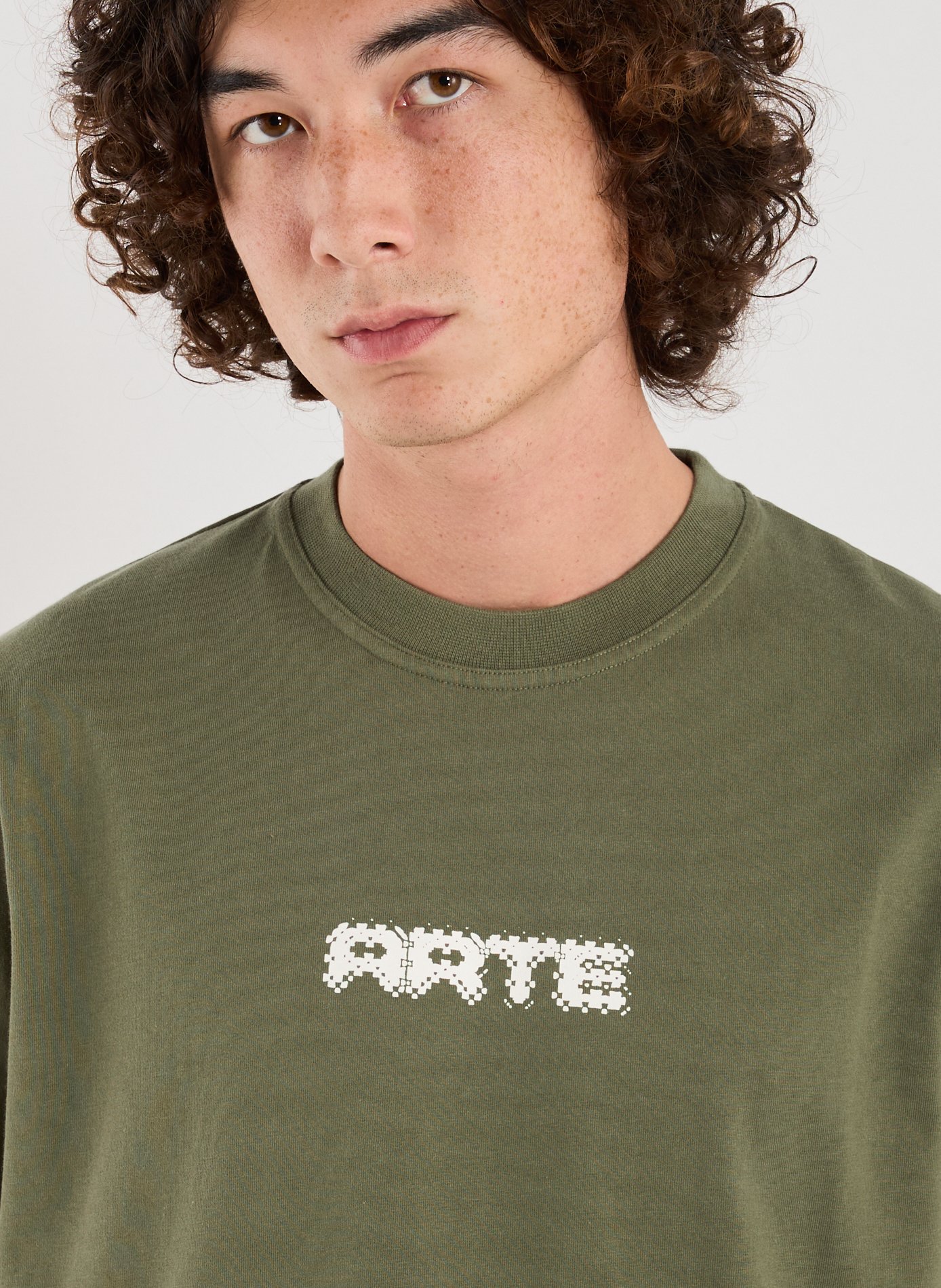 Cotton round-neck T-shirt ARTE ANTWERP Khaki