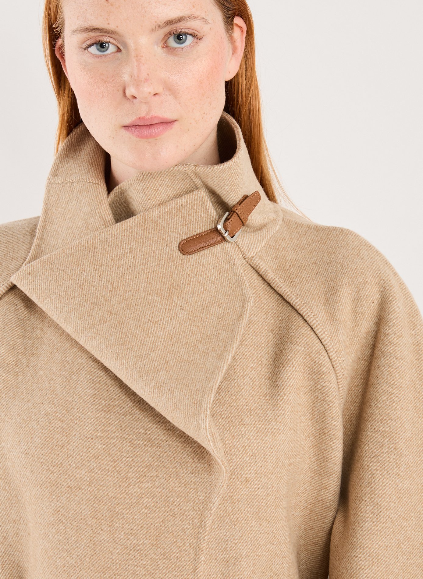 Oversized wool coat LE 17 SEPTEMBRE Beige