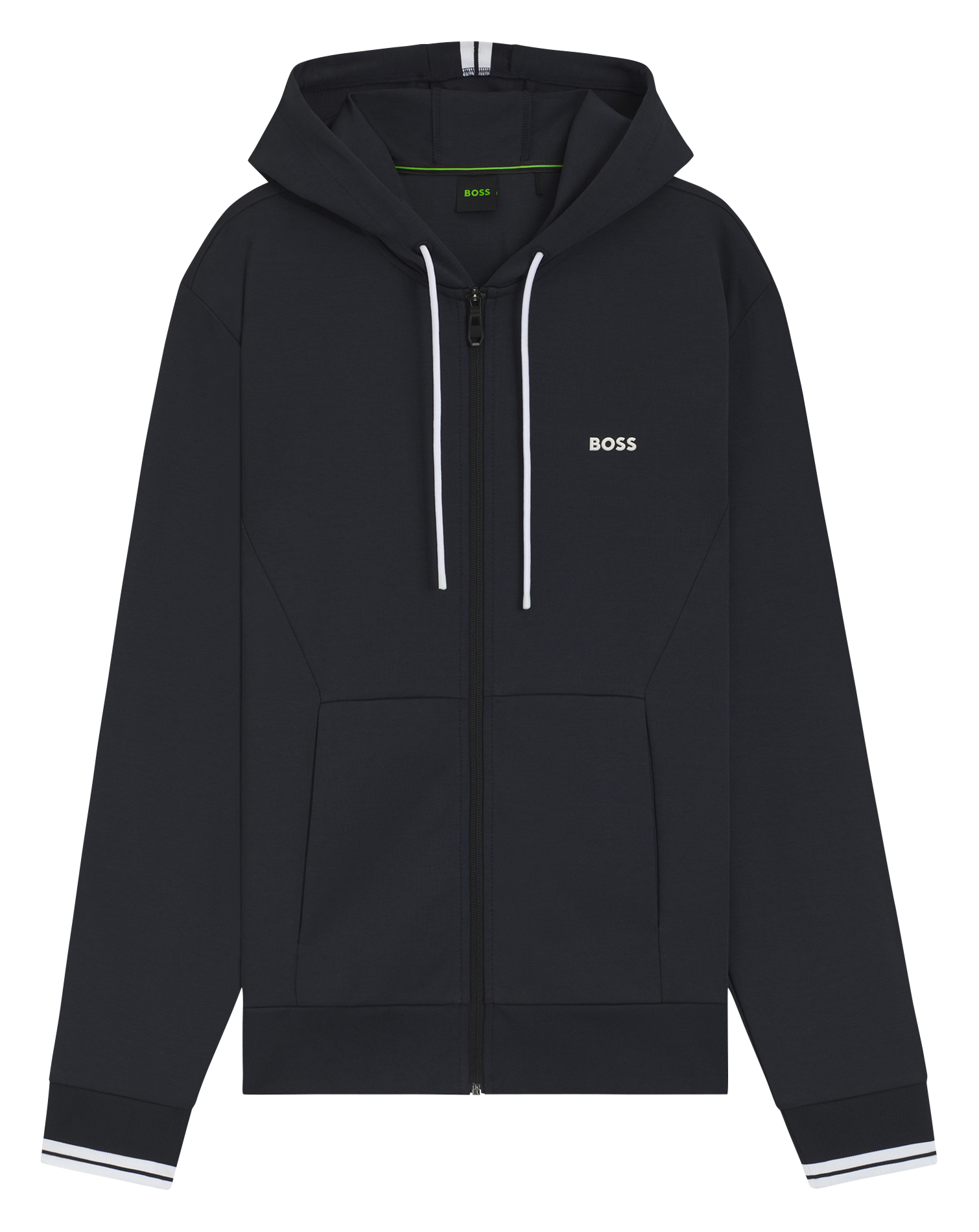 Sweat zippé à capuche BOSS Bleu