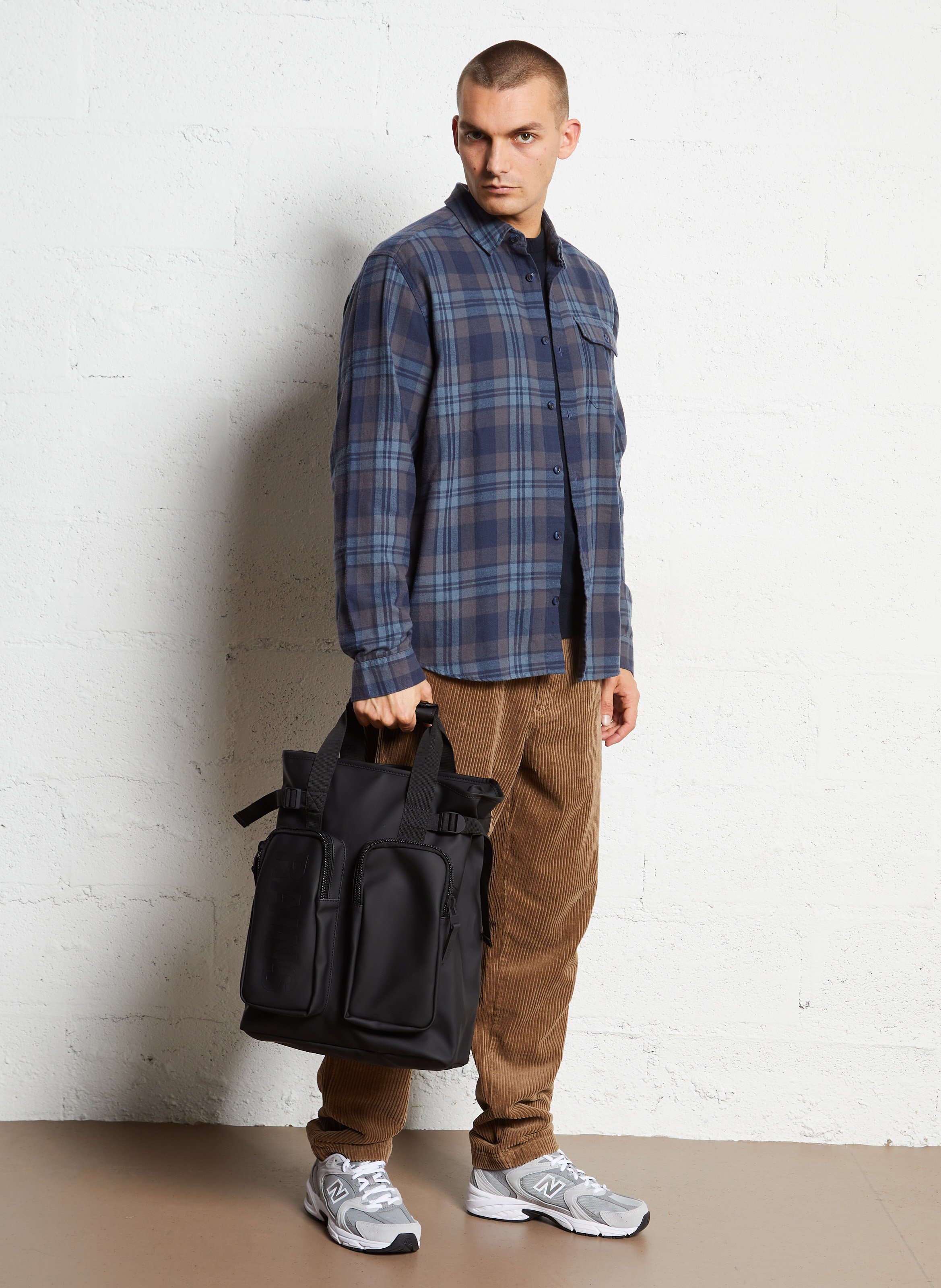 Chemise droite col classique en coton PATAGONIA Bleu