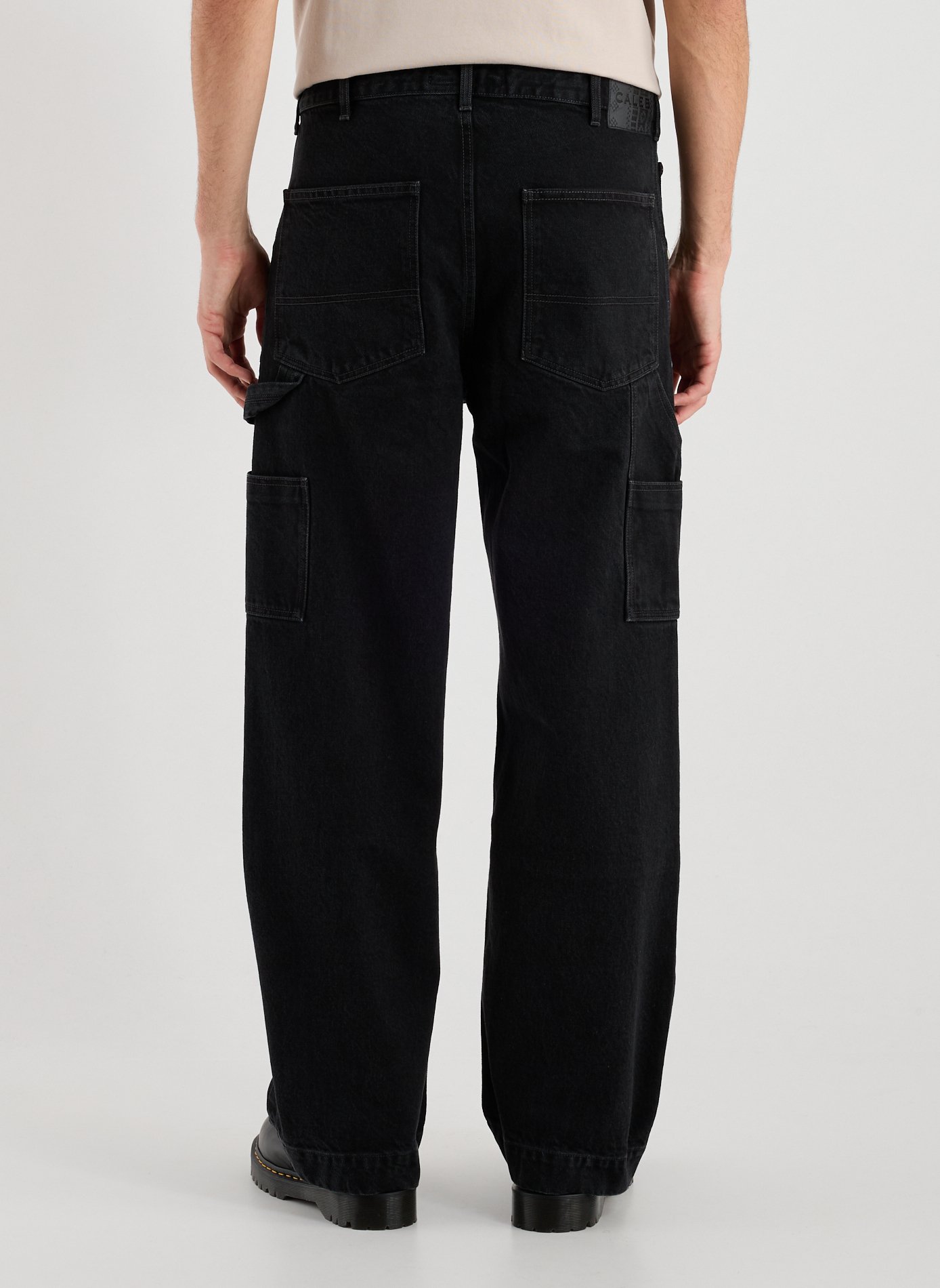 Cotton Cargo Pants CALEB Black
