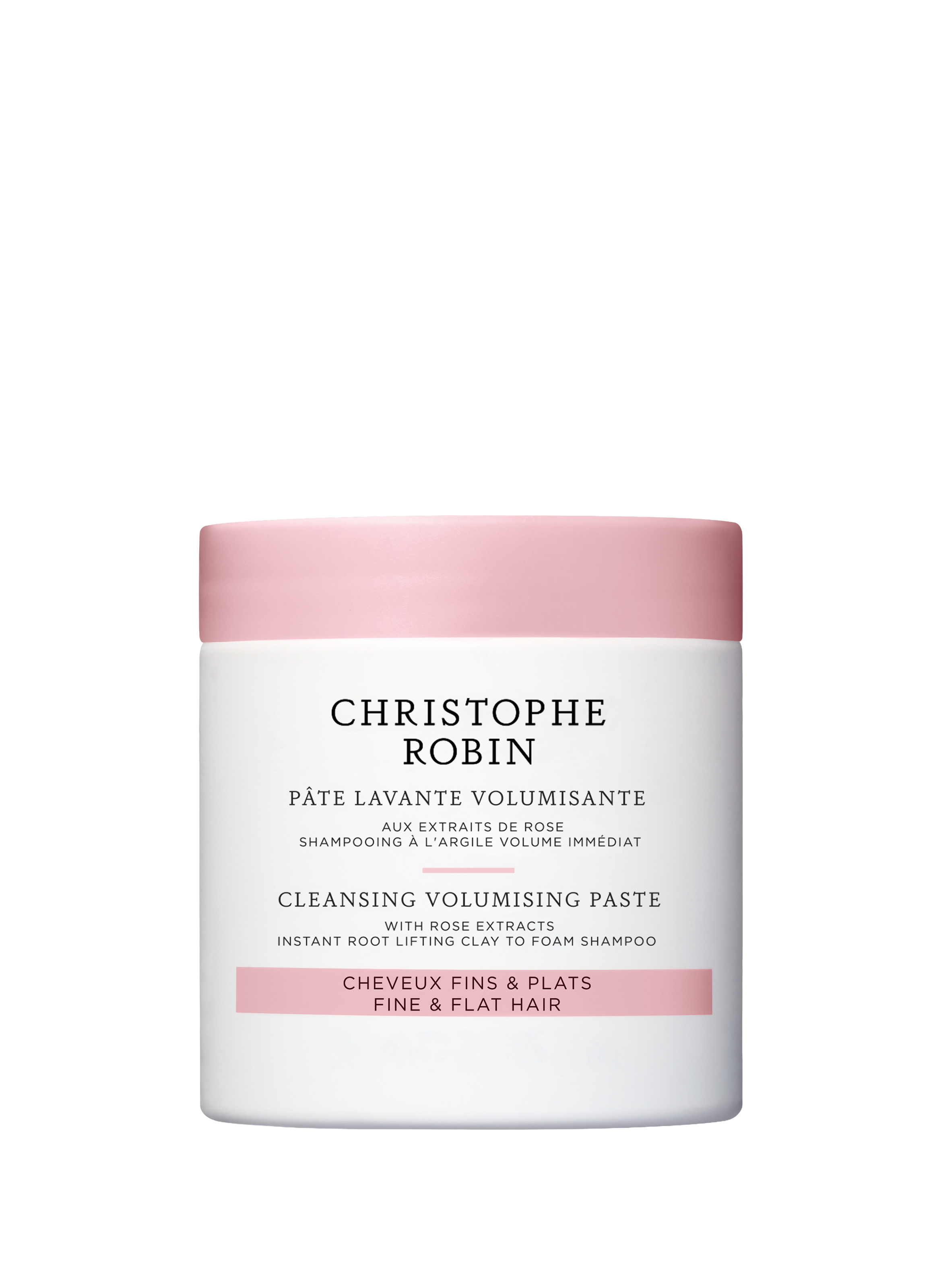 CHRISTOPHE ROBIN Pâte Lavante Volumisante aux Extraits de Rose No color