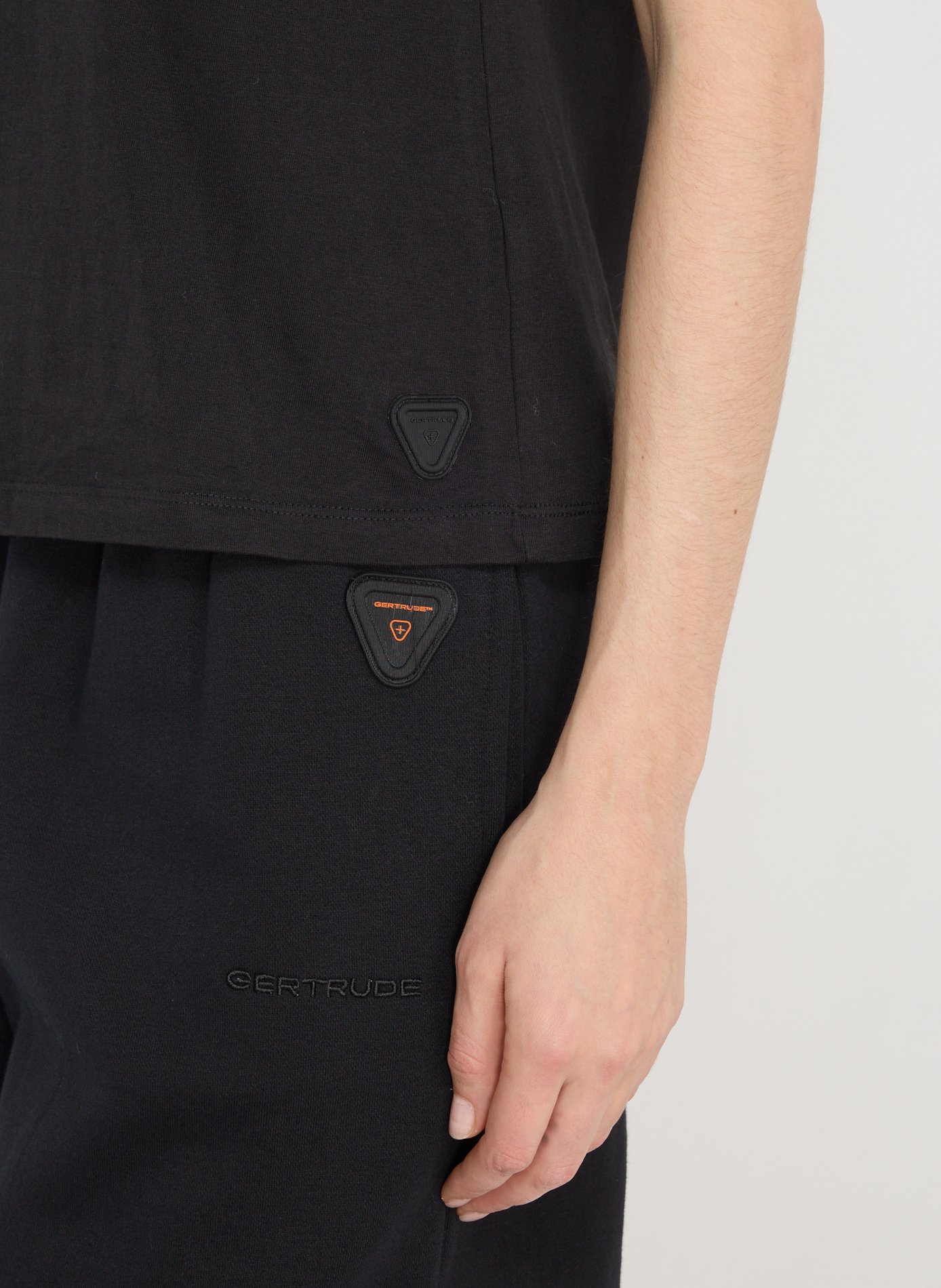 Cotton round-neck T-shirt GERTRUDE ET GASTON Black