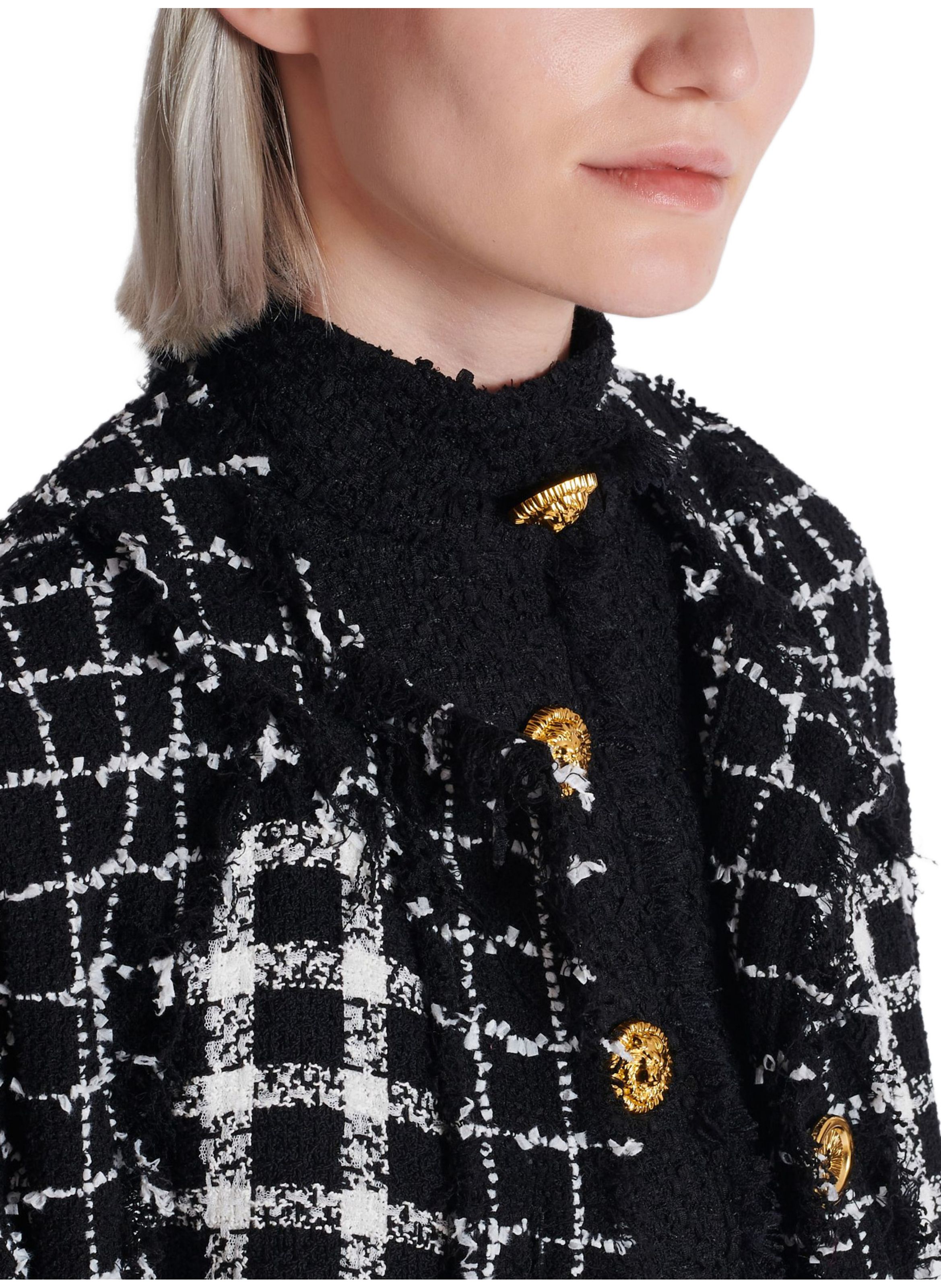 Casquette en cuir d’agneau BALMAIN Noir