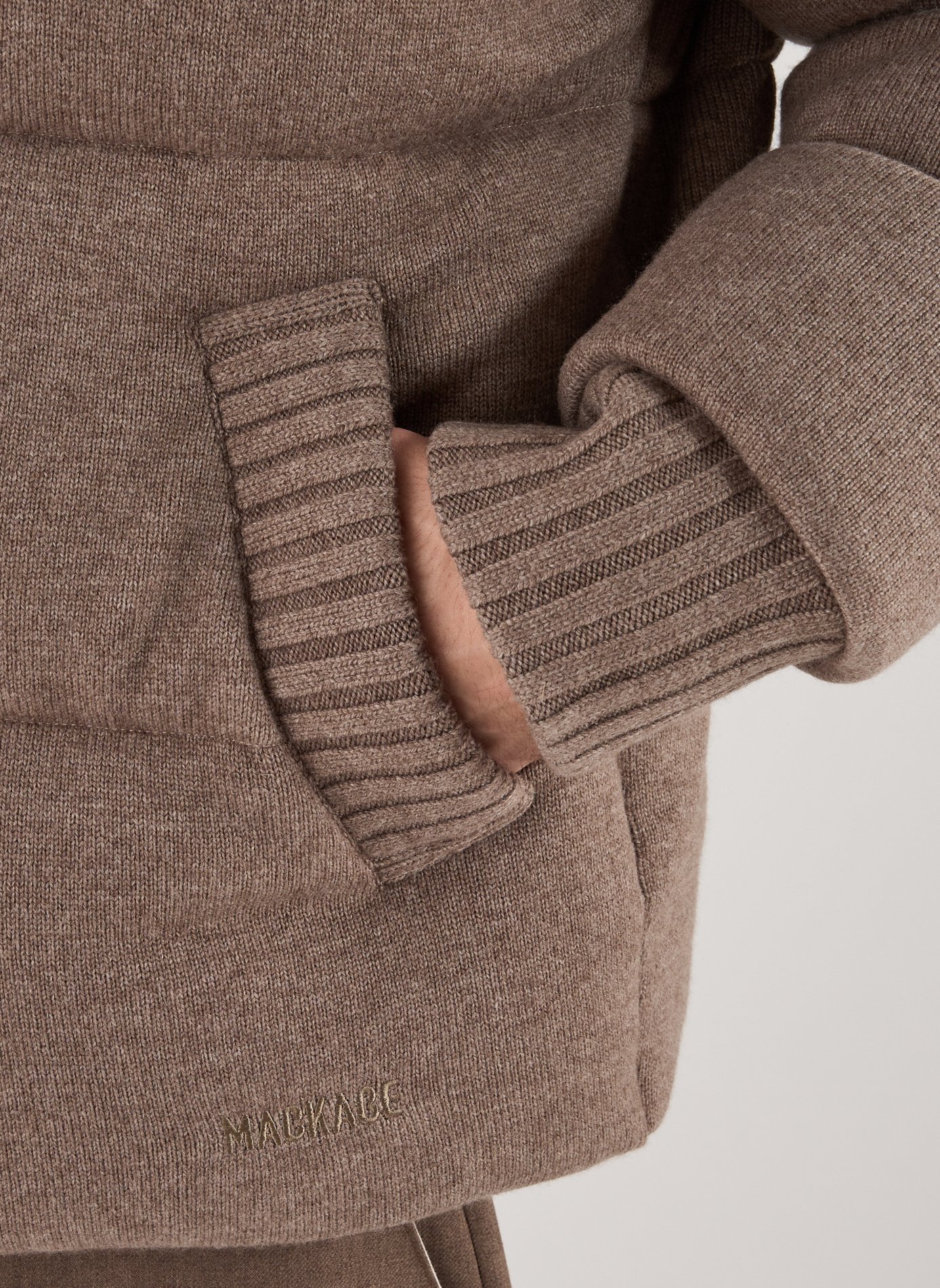 Doudoune col montant à capuche amovible MACKAGE Marron