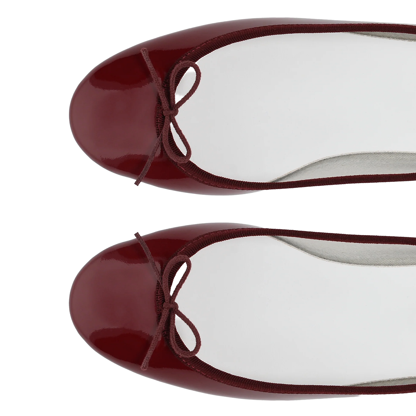 Ballerines à talons en cuir vernis Camille REPETTO Rouge