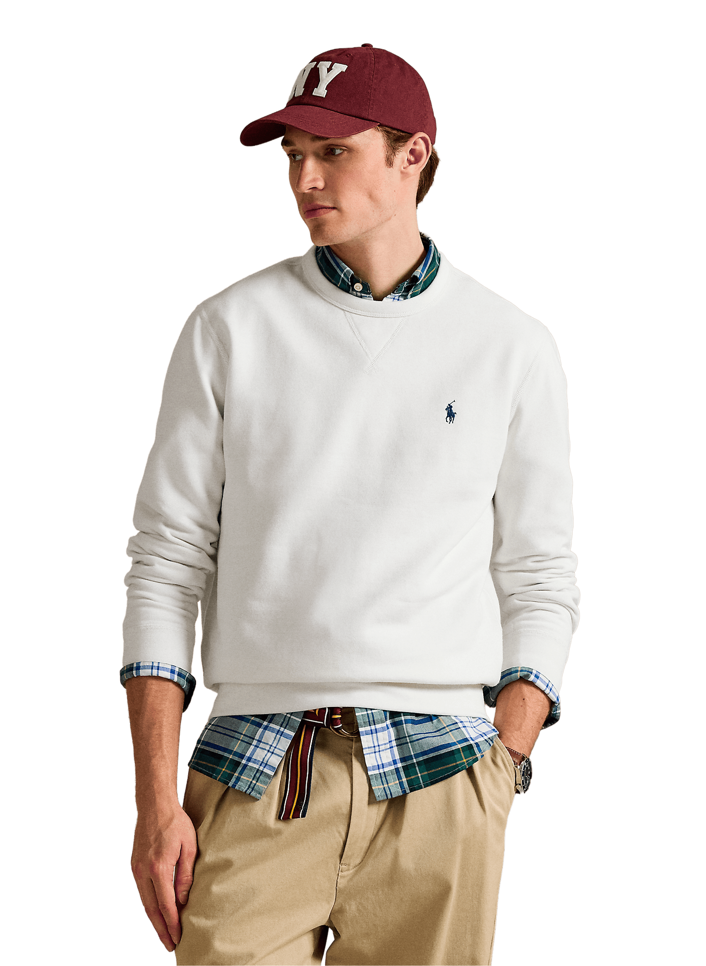 POLO RALPH LAUREN Plain sweatshirt White