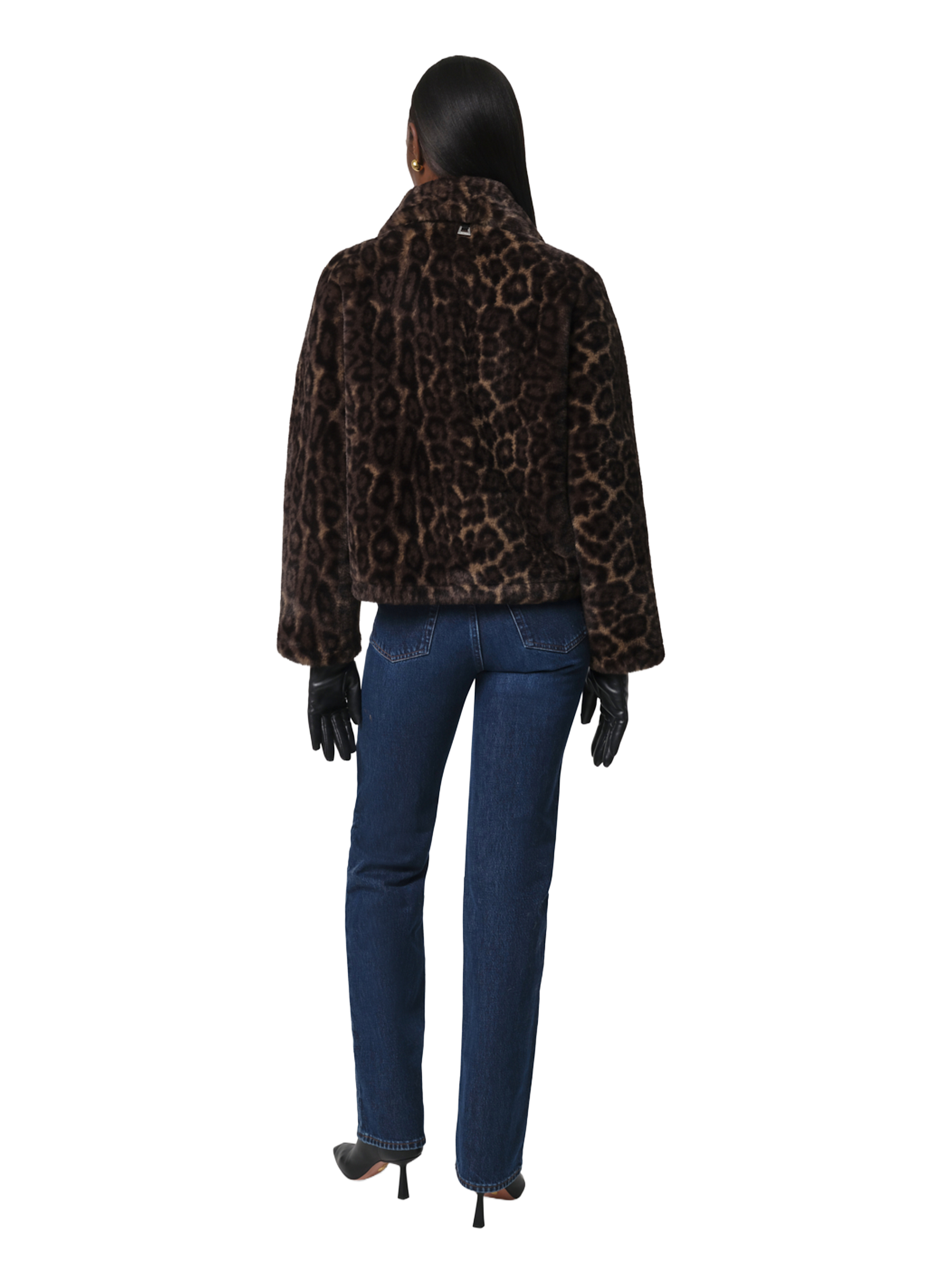 Coat with classic fur collar APPARIS Multicolour