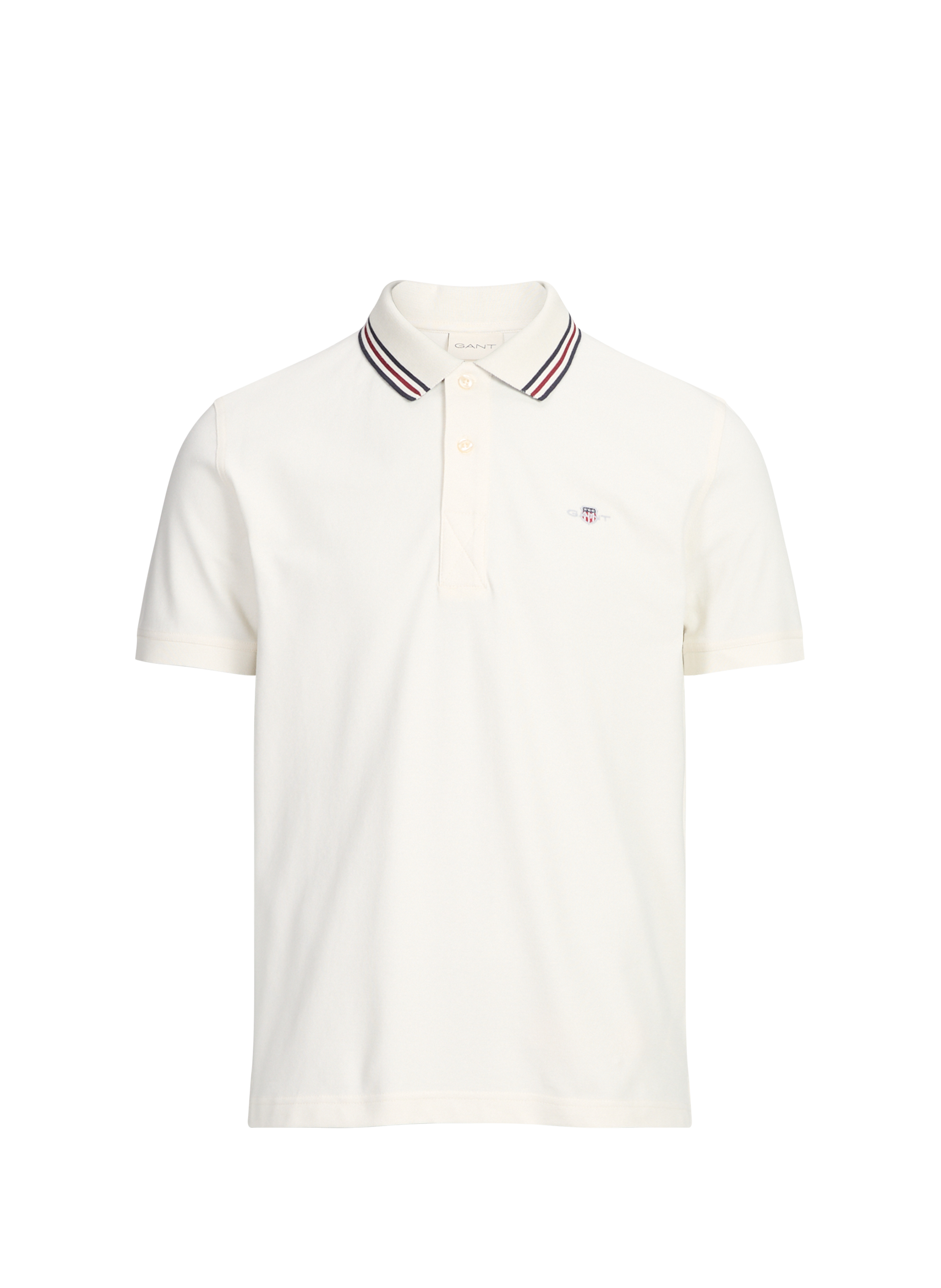 Polo à manches courtes en coton mélangé GANT Beige