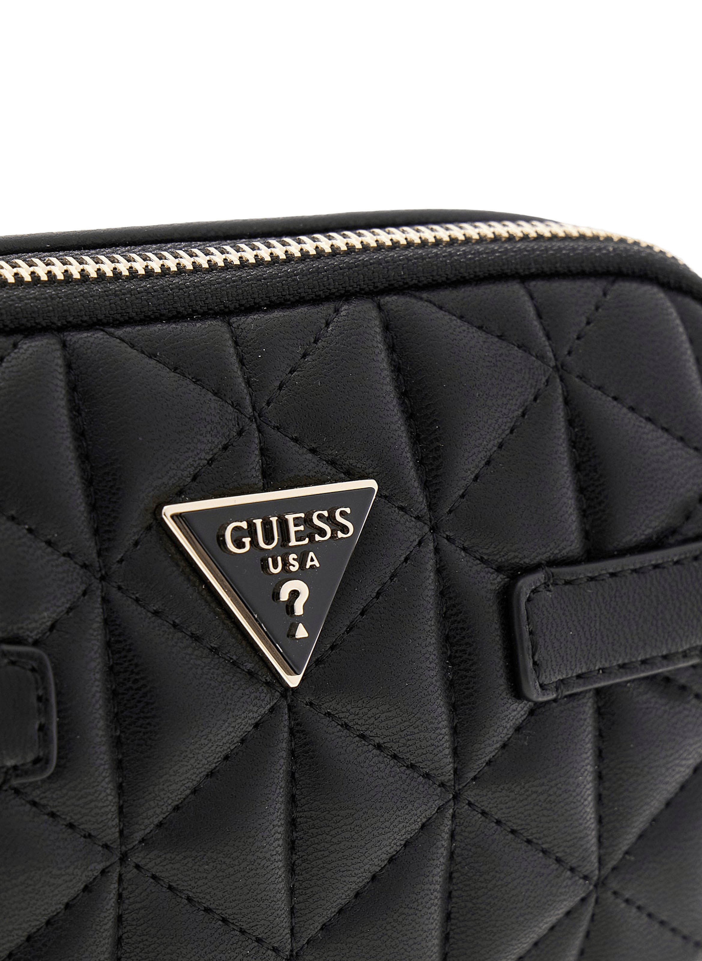 Mini quilted Paisleigh crossbody bag GUESS Black