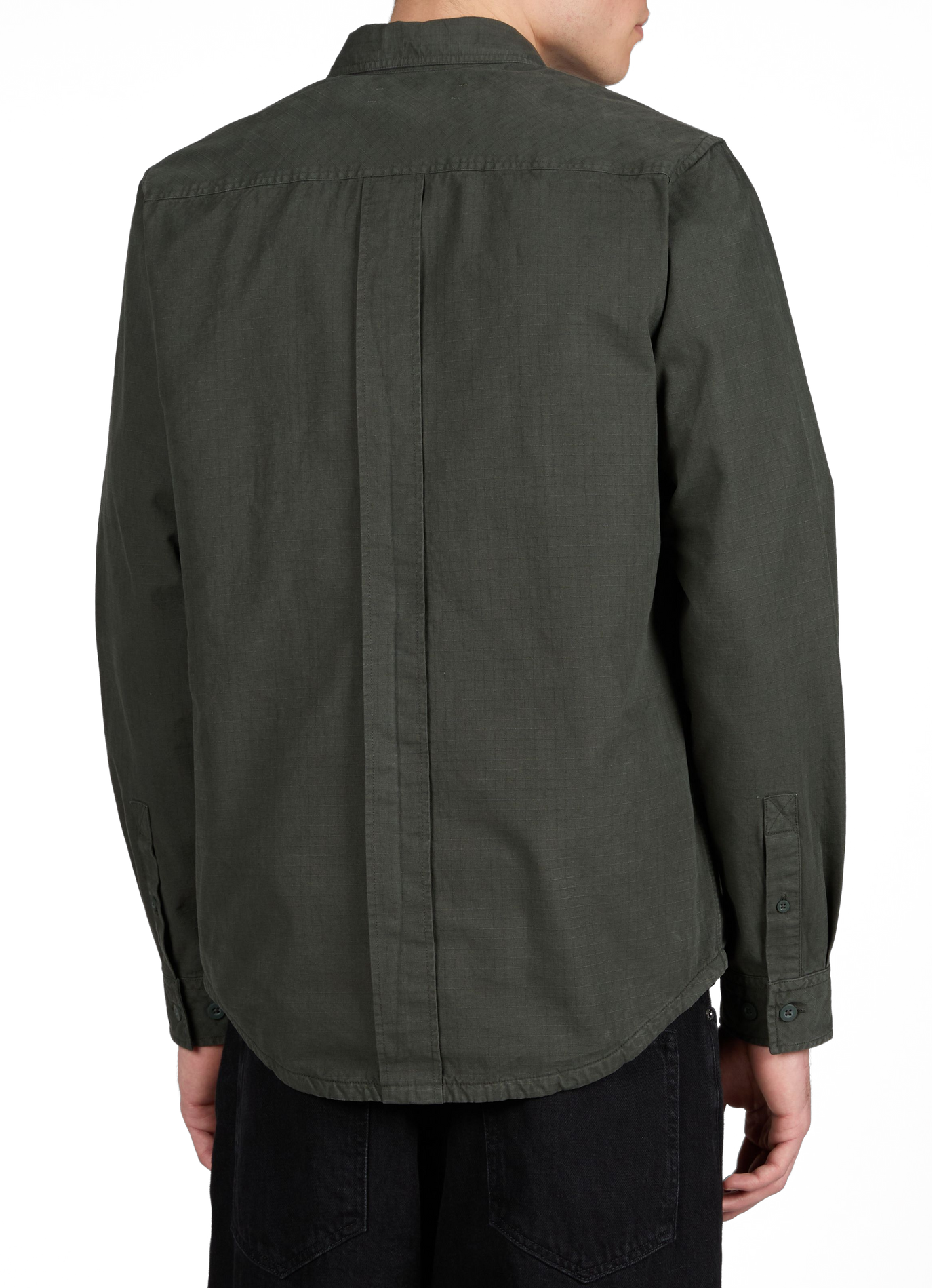 Chemise à col classique en coton biologique SAMSOE SAMSOE Kaki