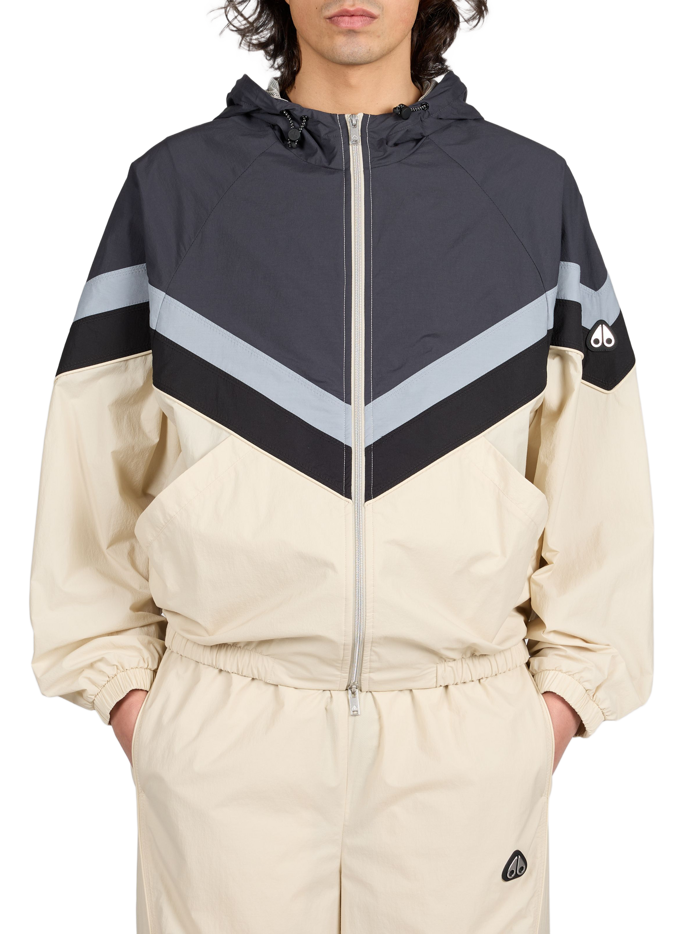 Veste ample à capuche MOOSE KNUCKLES Grey