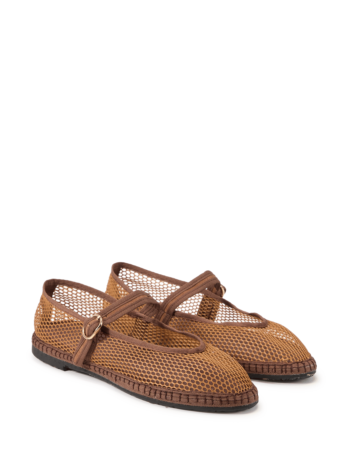 Ballerines Isabella à boucle métallique FLABELUS Marron