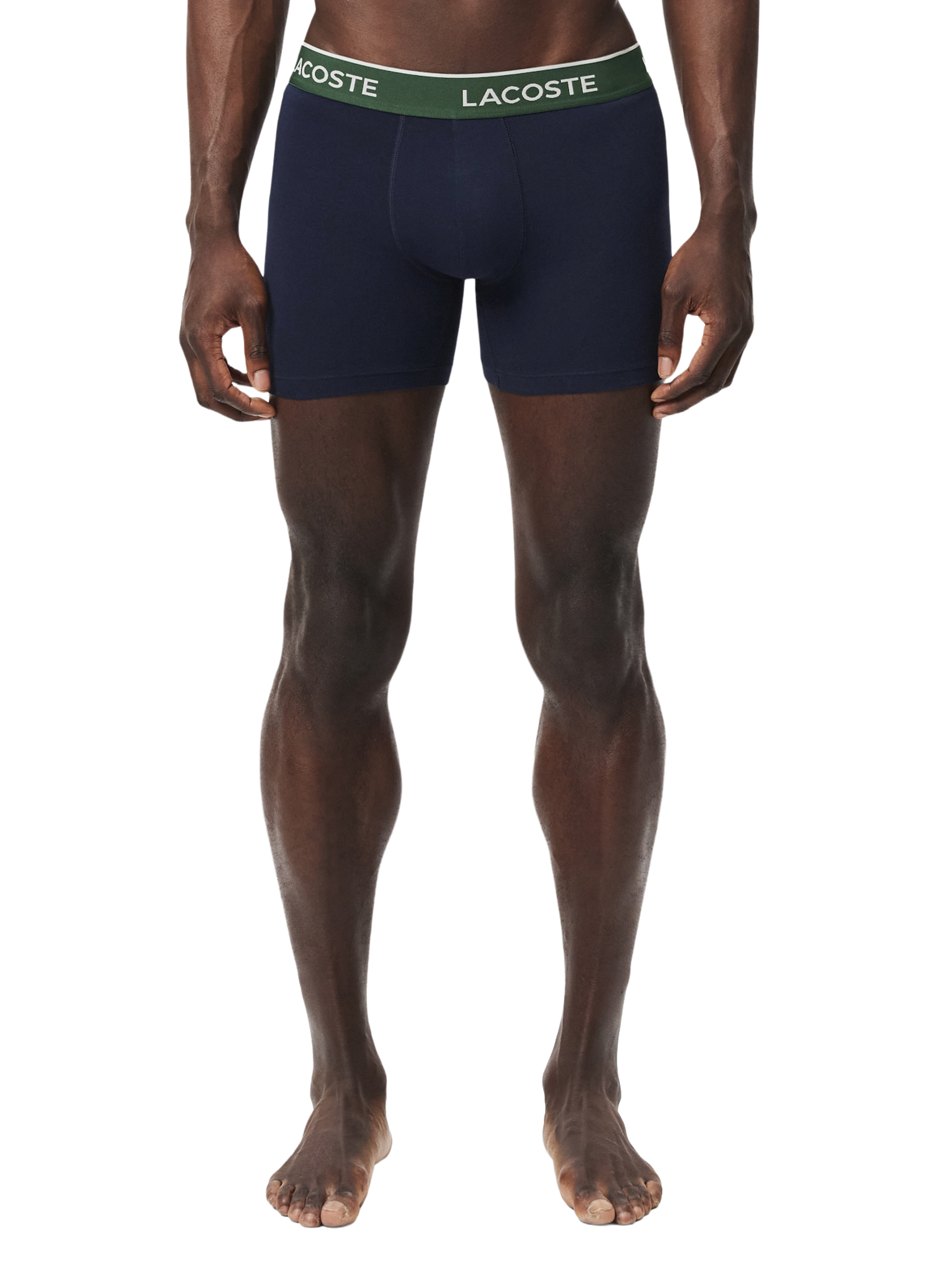 Set of three cotton-blend boxers LACOSTE Blue