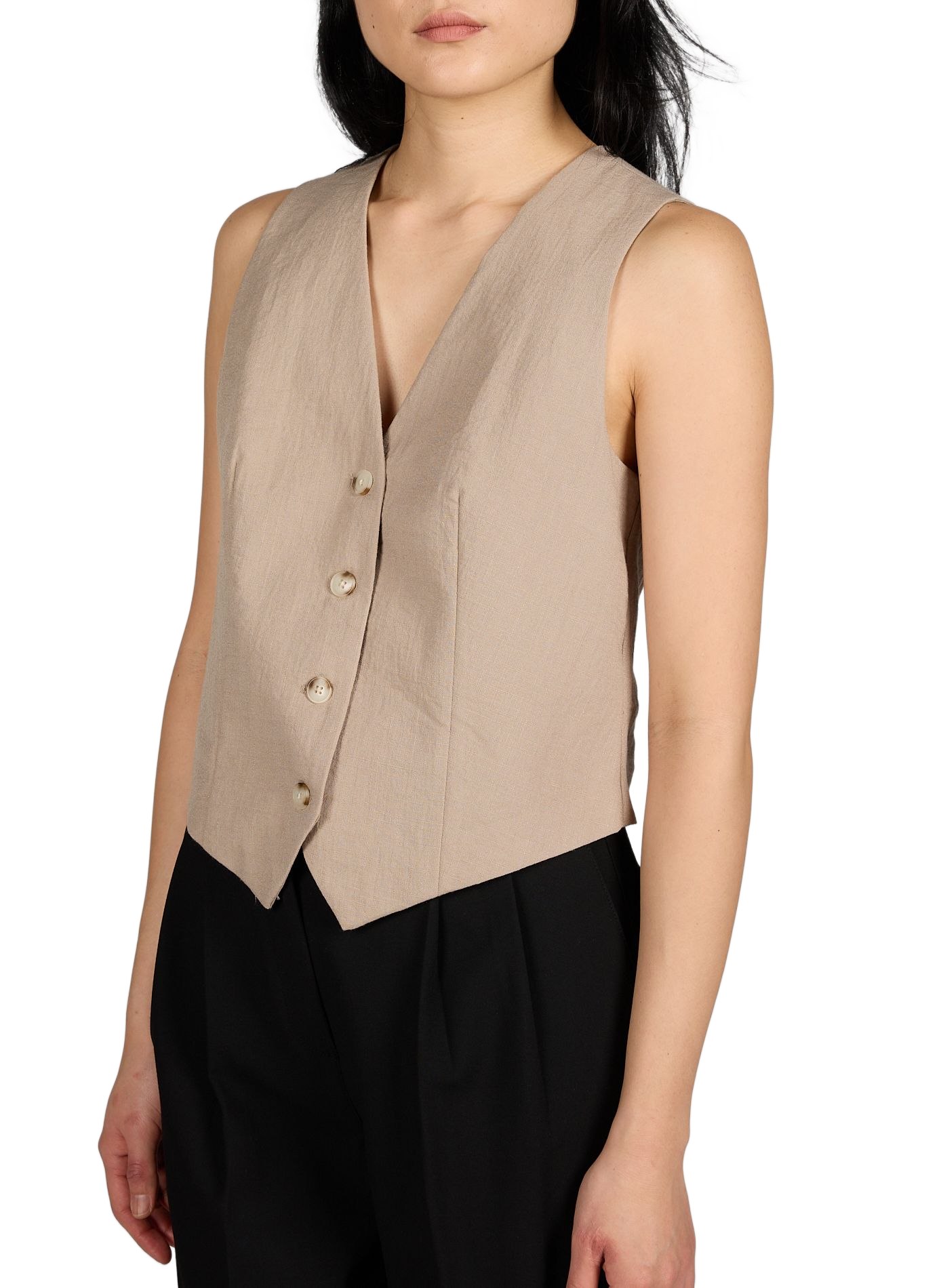 Objrini Tailored Vest OBJECT Brown