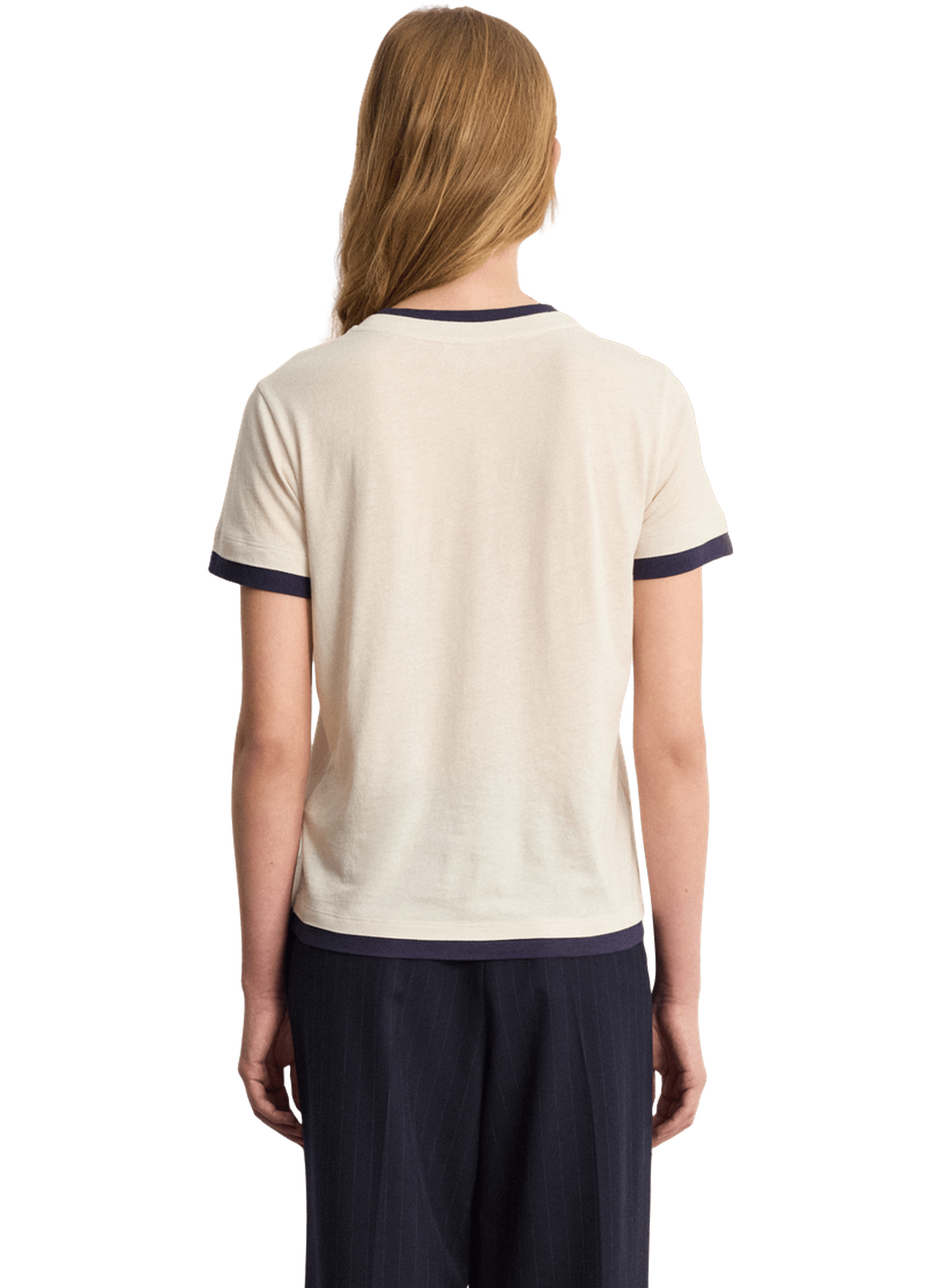 T-shirt en coton et modal -  tinaia PABLO Blanc