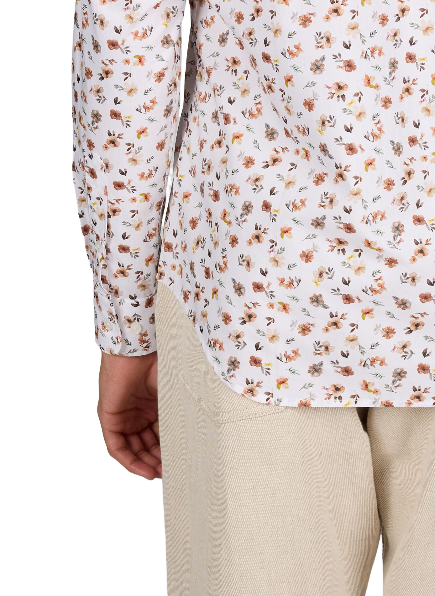 Chemise en popeline de coton imprimé floral  EDEN PARK Multicolore