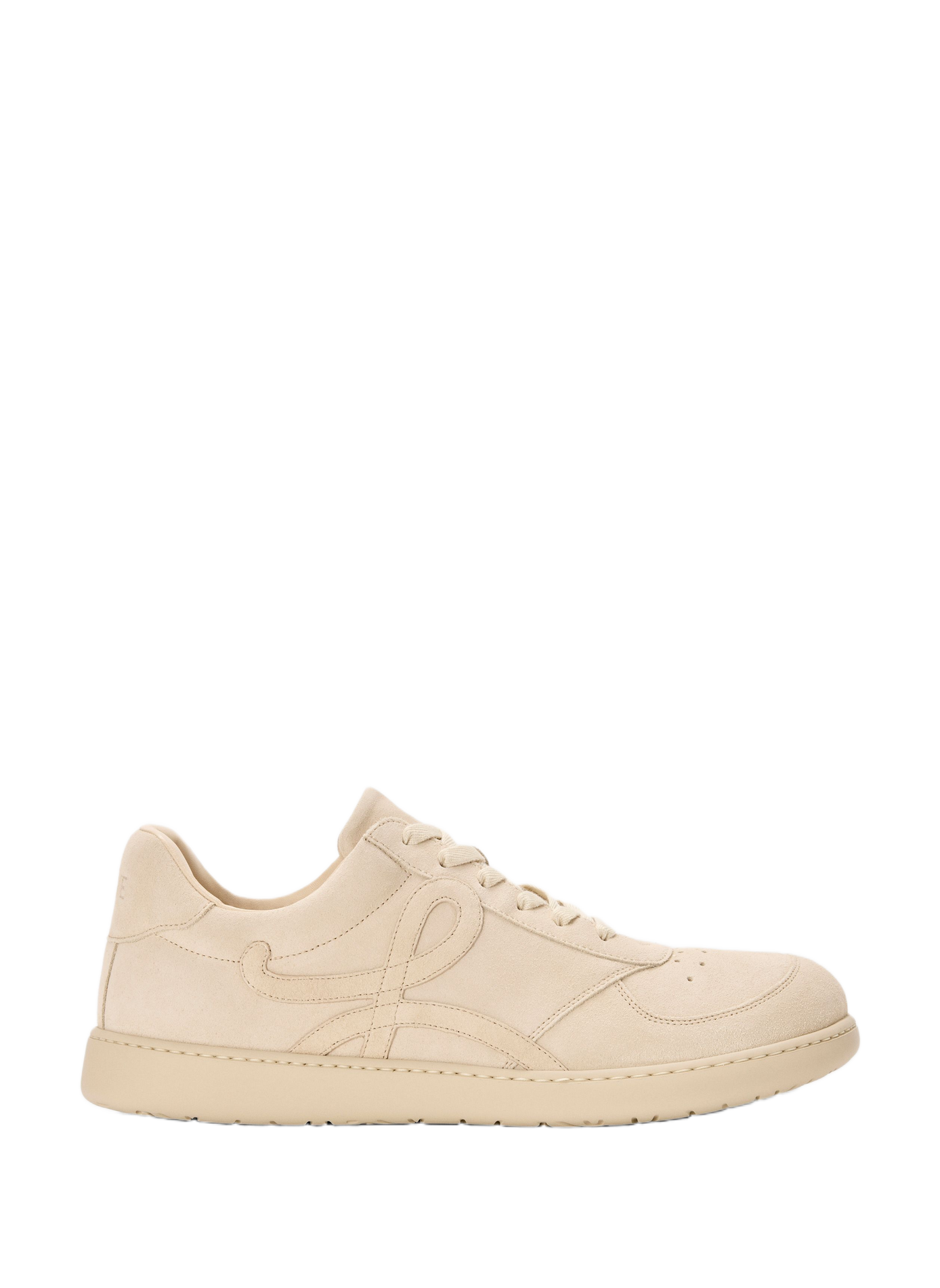 Baskets basses Jambo en veau velours LOEWE Beige