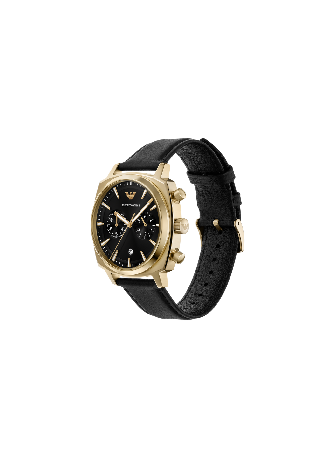 Montre quartz en cuir ARMANI MONTRES Noir