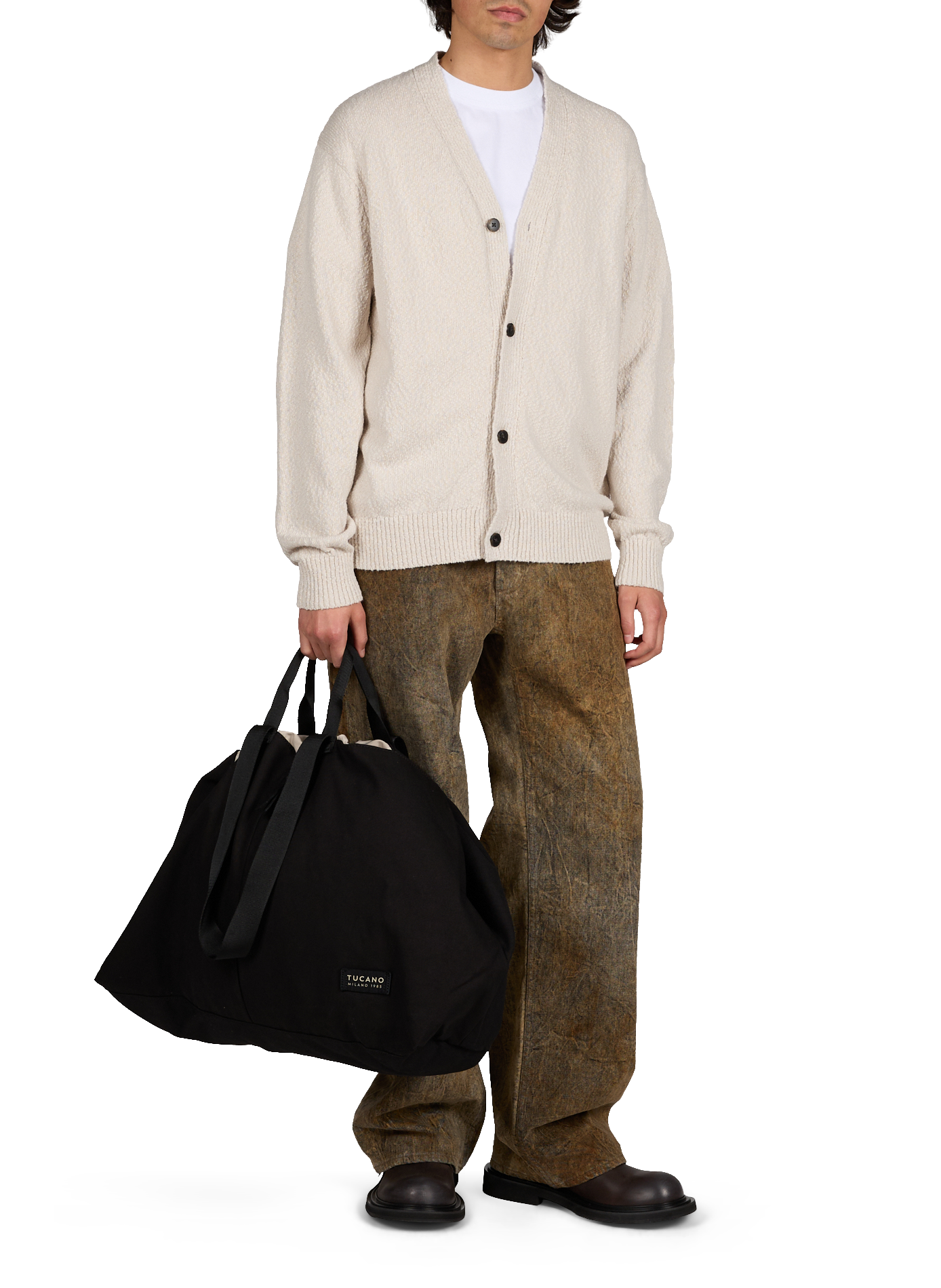 Sac weekend Bcash en coton mélangé TUCANO Noir