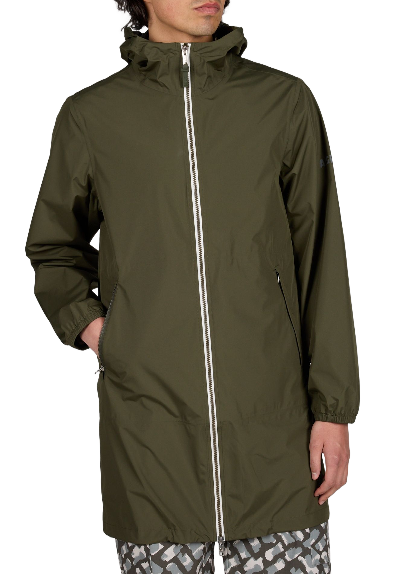 Blouson mi-long à capuche AIGLE Kaki