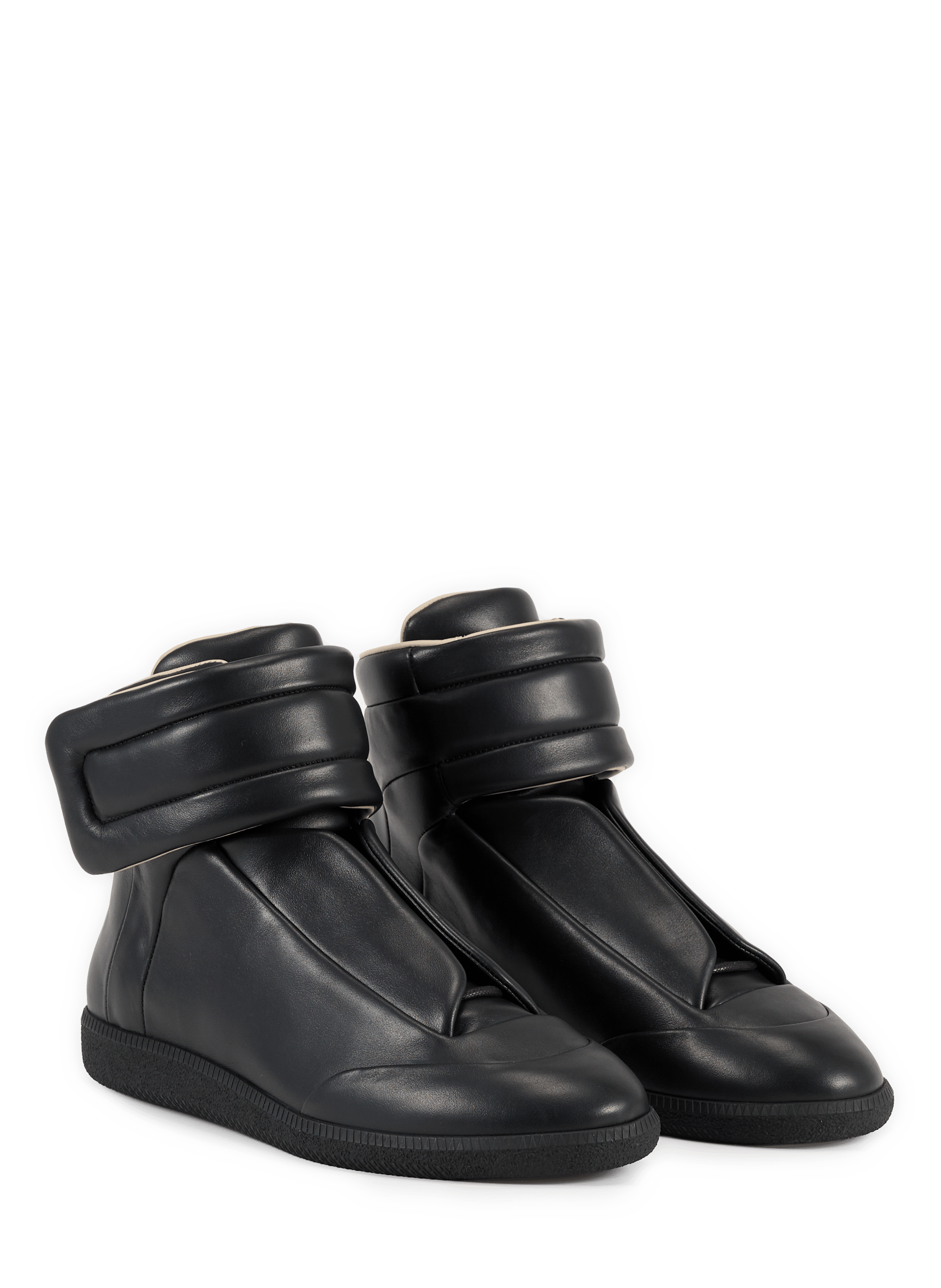 Baskets montantes Future en cuir MAISON MARGIELA Noir