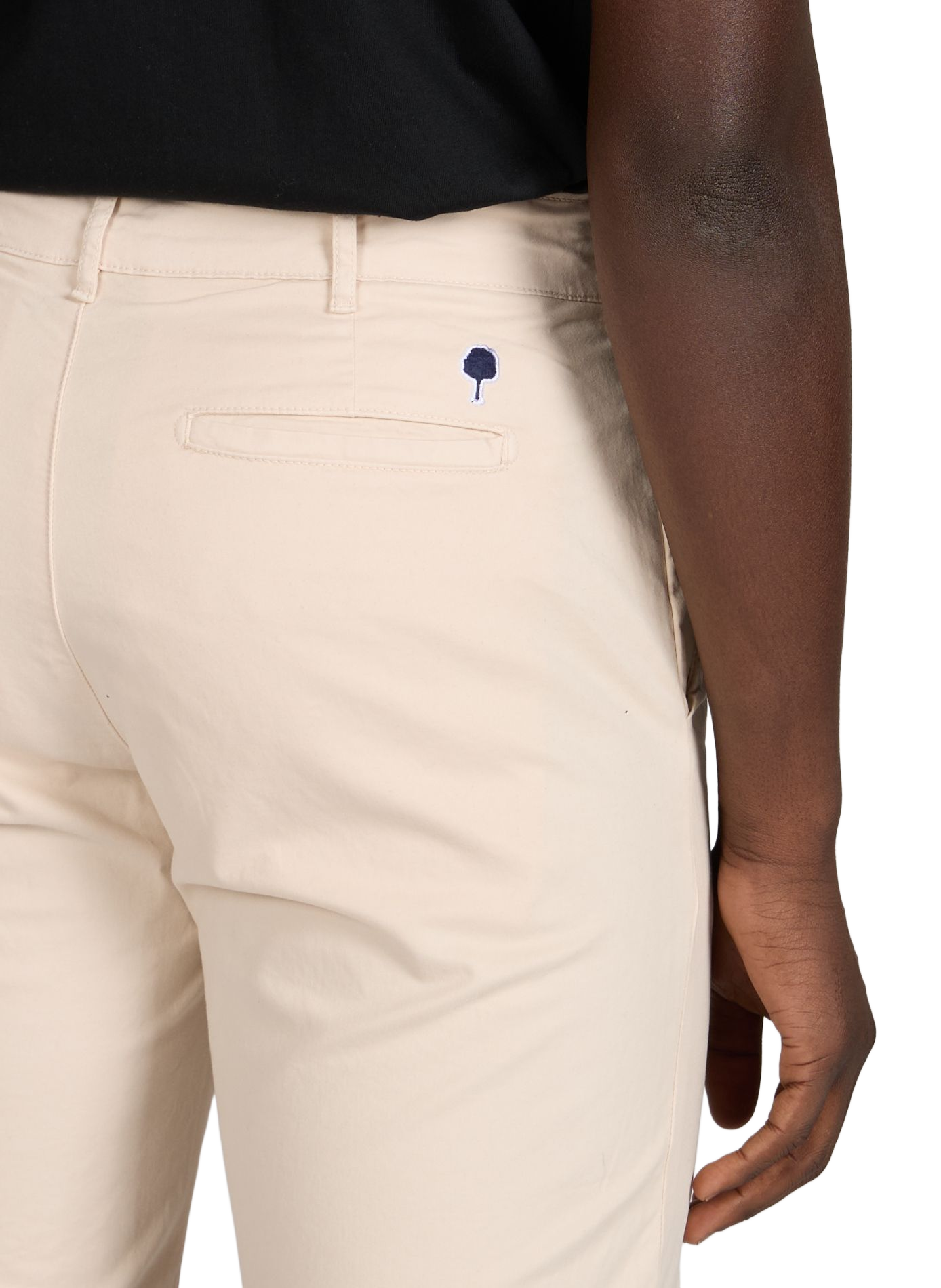 Gonna dritta in misto cotone di Saulien FAGUO Beige