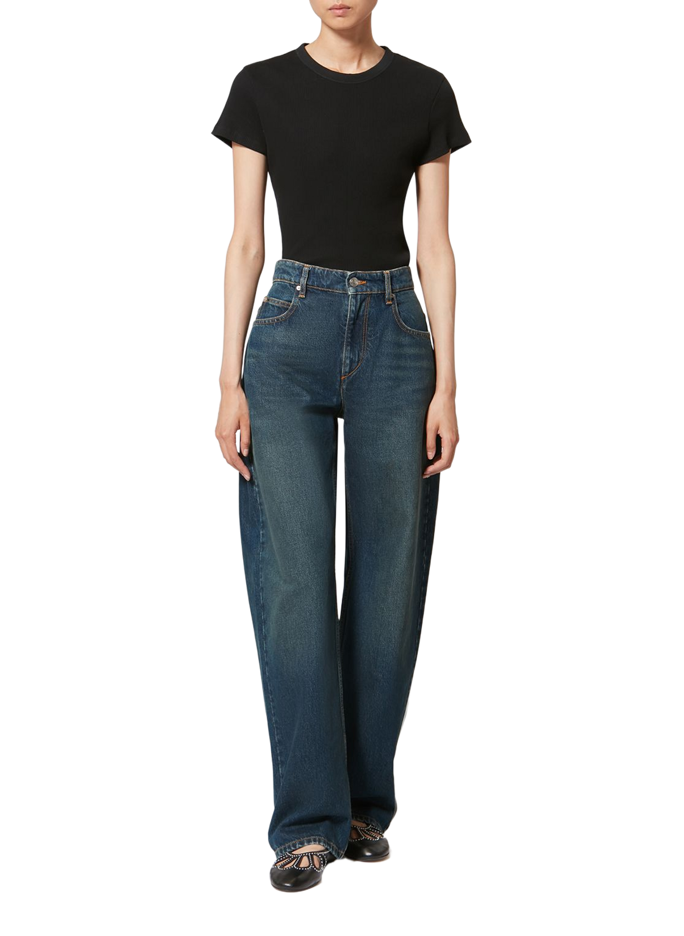 Straight leg Dromie jeans in cotton denim Blue