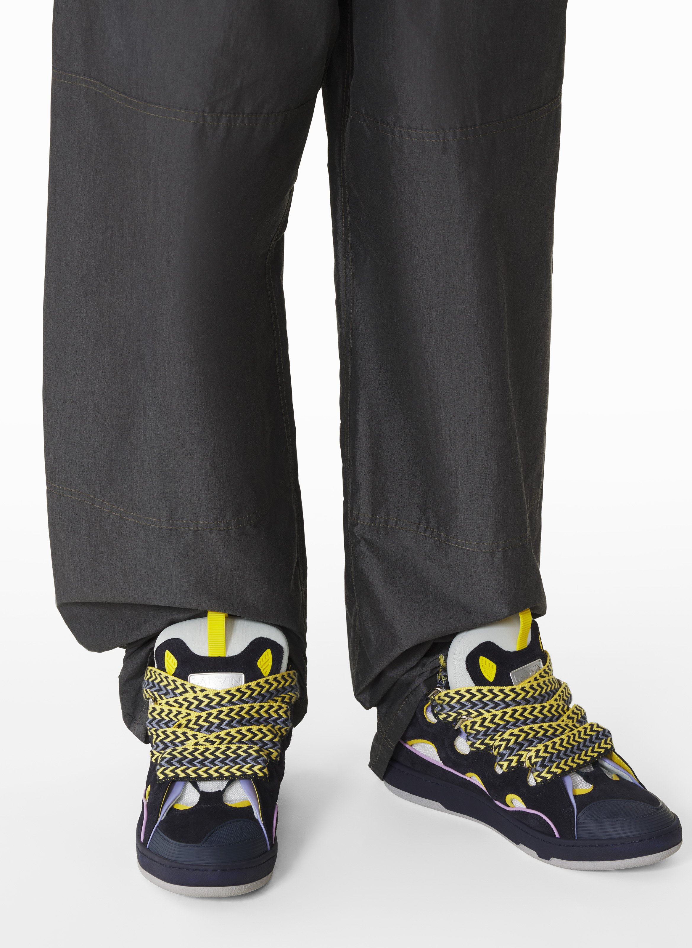 Sneakers curb en cuir LANVIN Bleu
